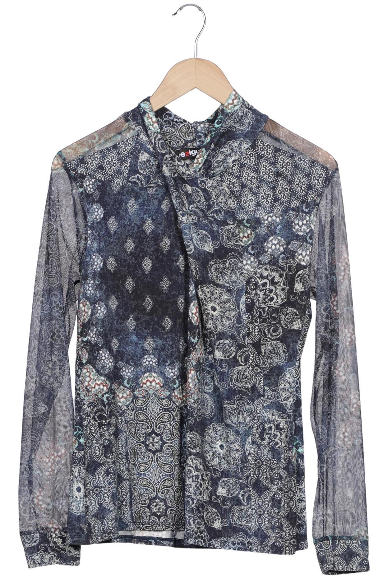 

Desigual Damen Langarmshirt, blau, Gr. 44