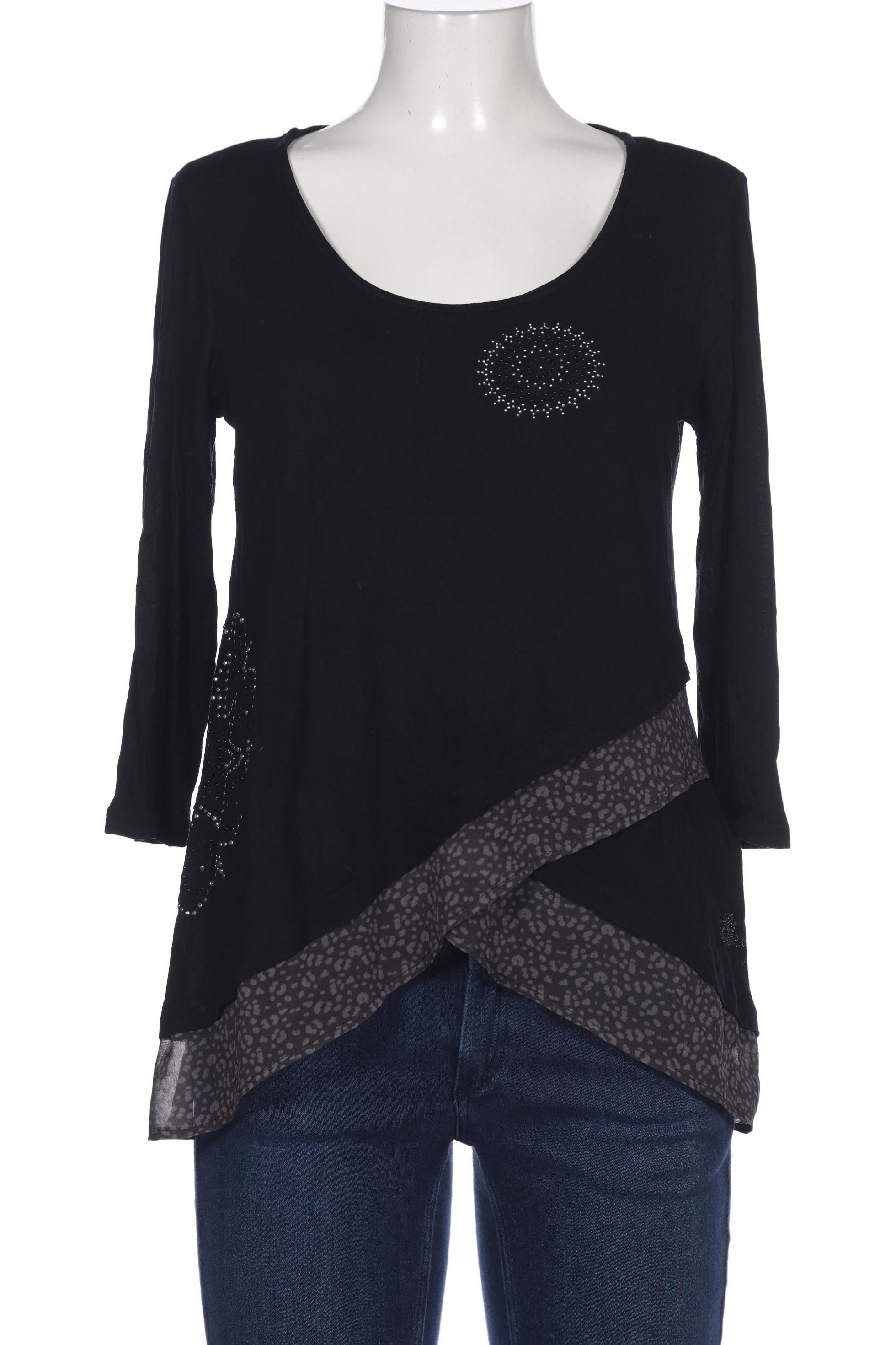 

Desigual Damen Langarmshirt, schwarz, Gr. 38