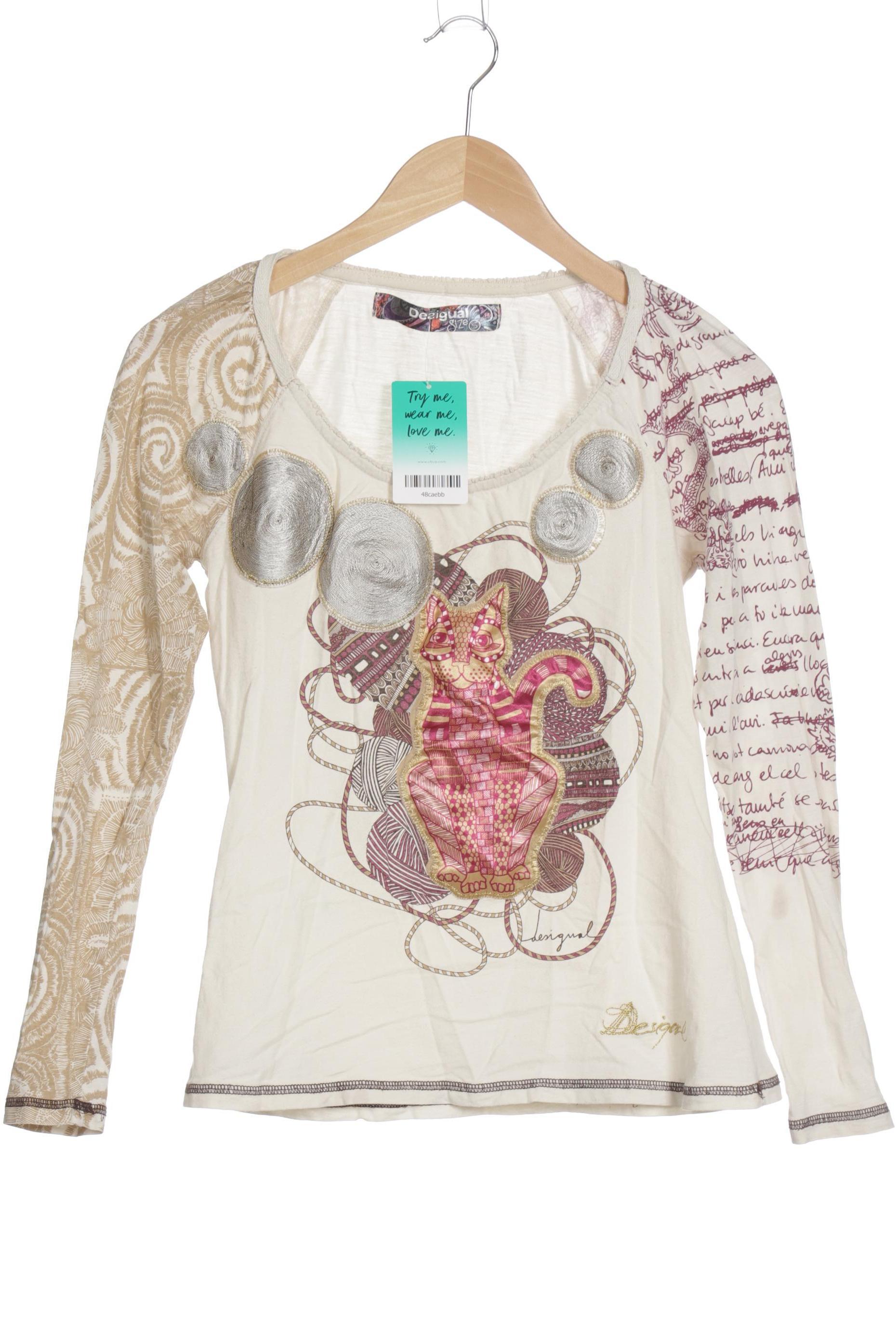 

Desigual Damen Langarmshirt, beige, Gr.