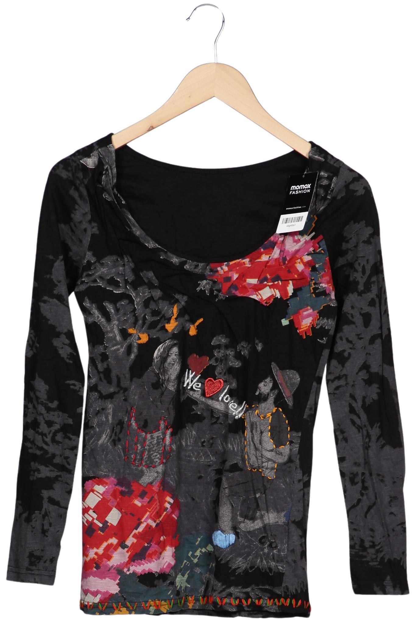 

Desigual Damen Langarmshirt, schwarz, Gr. 36
