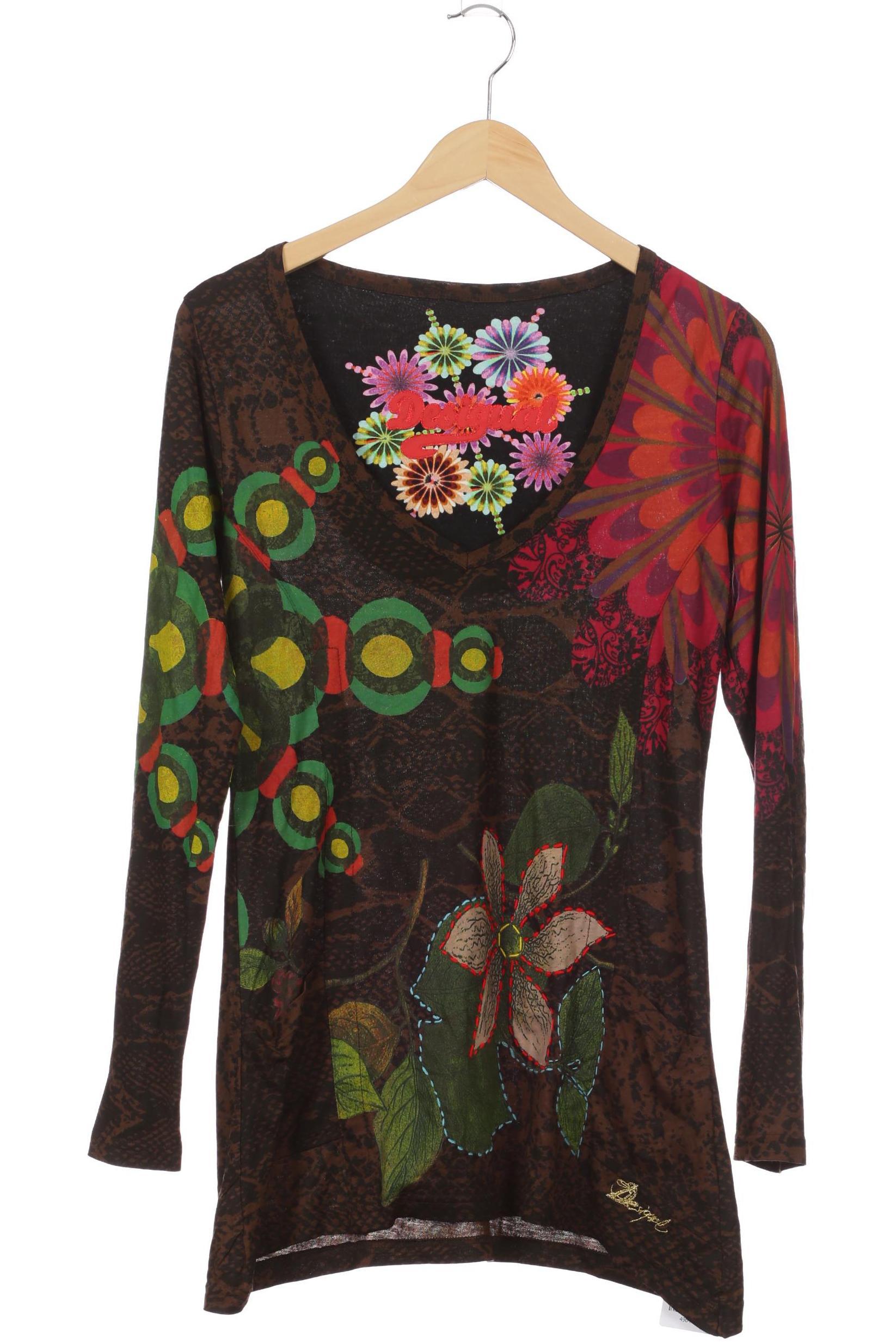 

Desigual Damen Langarmshirt, braun, Gr.
