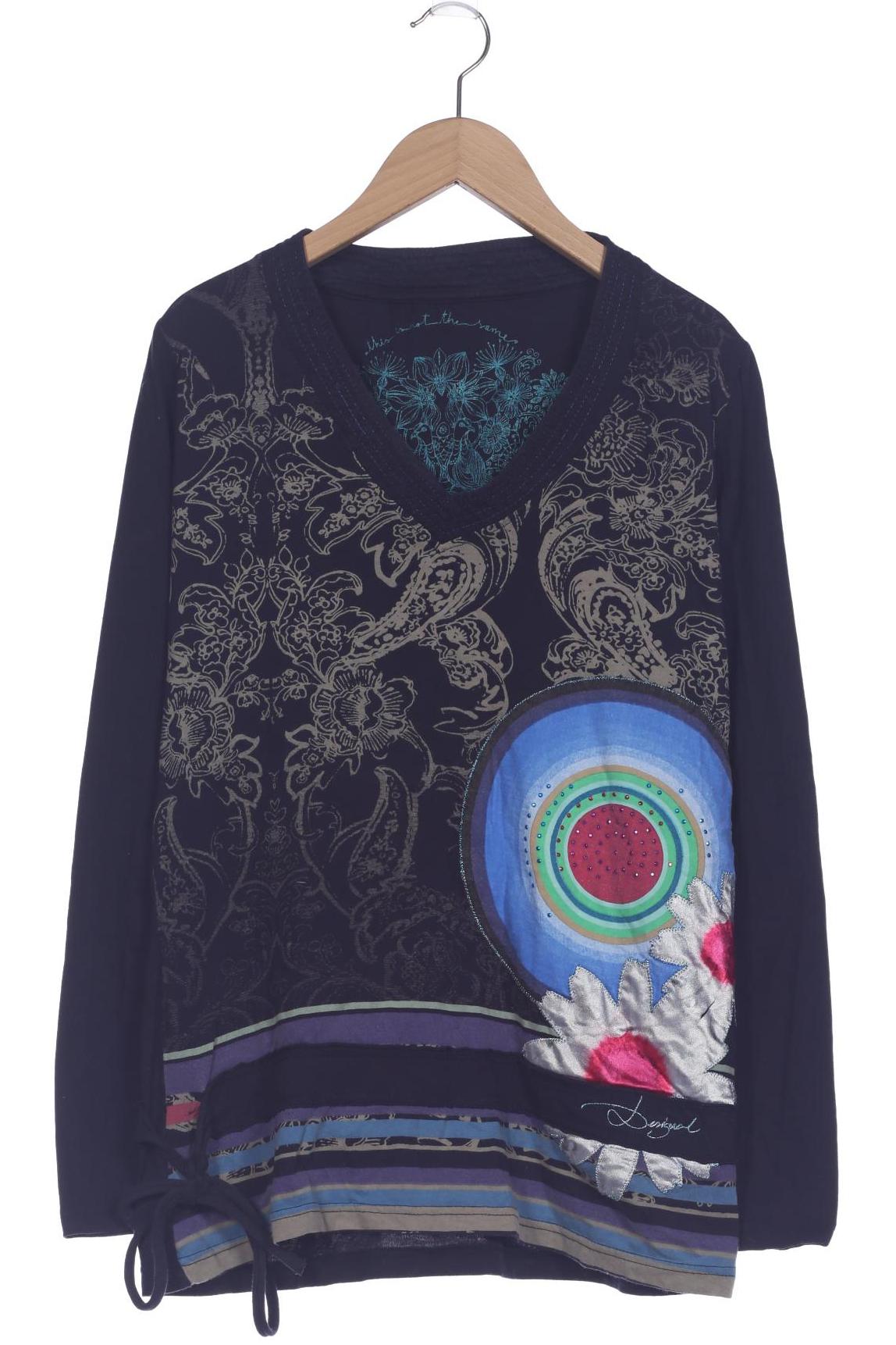 

Desigual Damen Langarmshirt, marineblau, Gr. 42