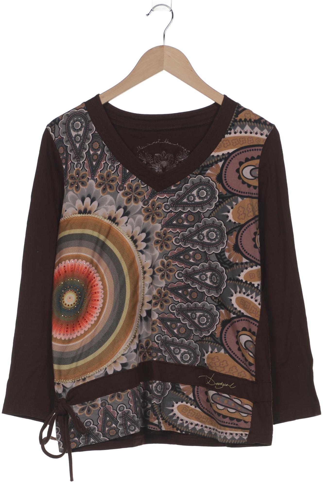 

Desigual Damen Langarmshirt, braun, Gr. 44