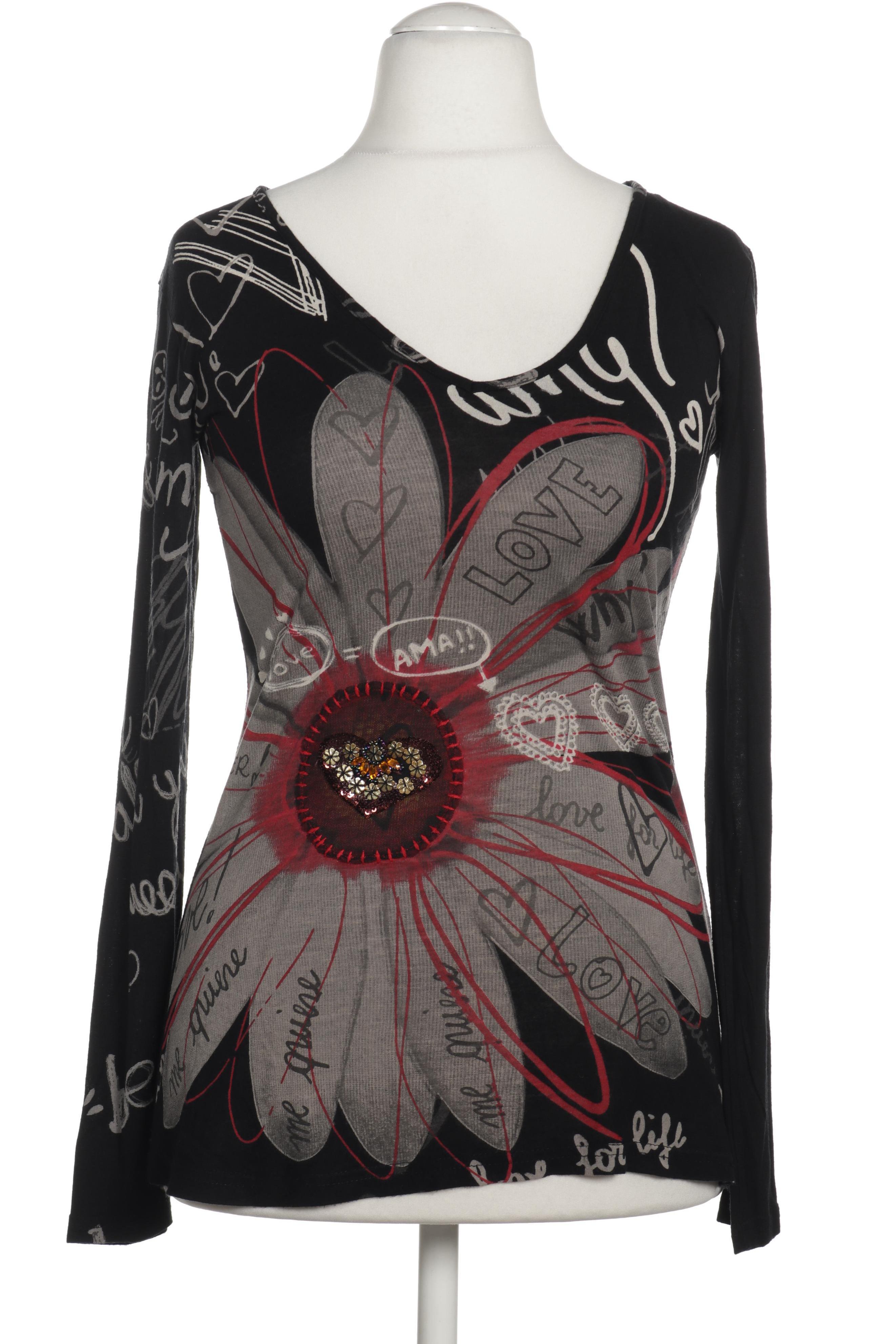 

Desigual Damen Langarmshirt, schwarz, Gr.