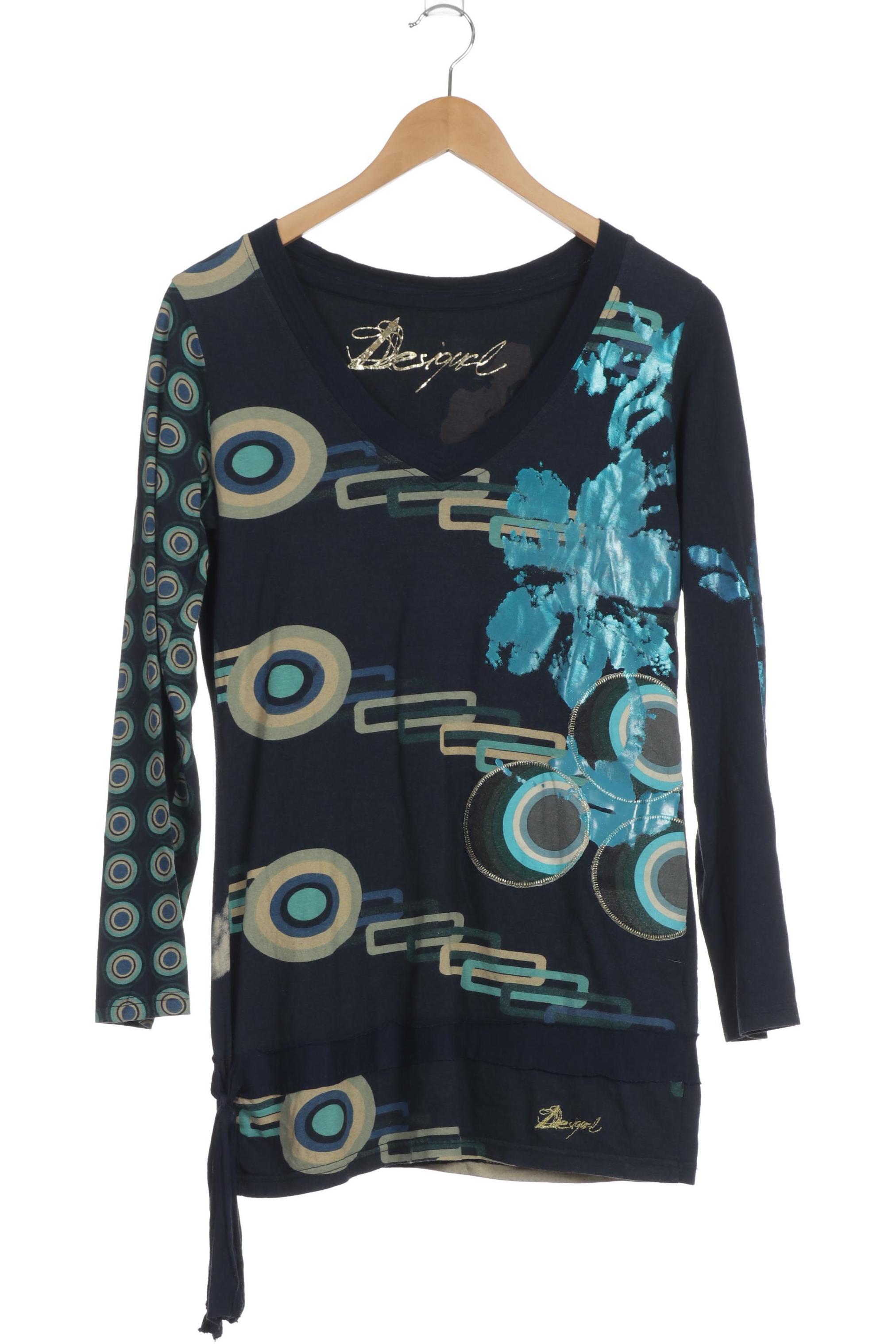

Desigual Damen Langarmshirt, blau, Gr.