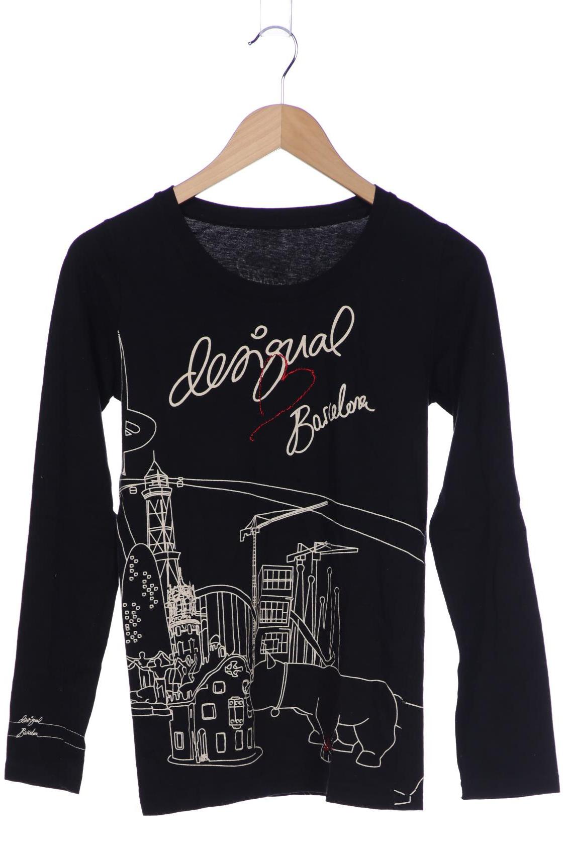 

Desigual Damen Langarmshirt, schwarz, Gr. 38