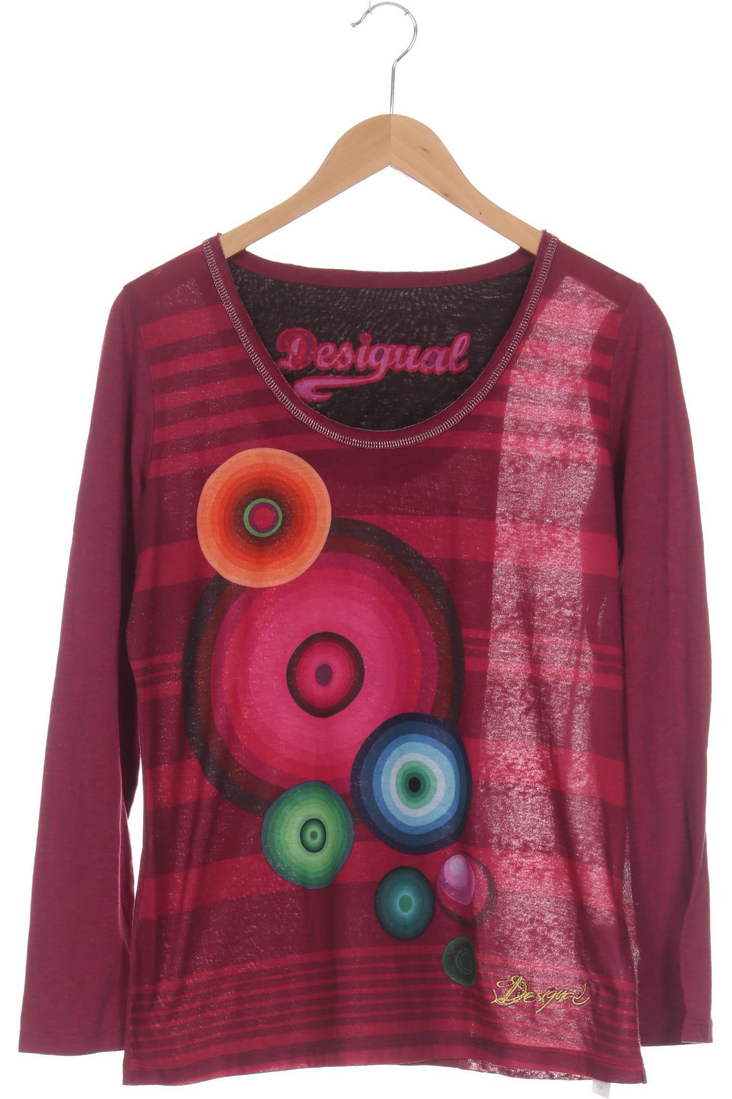 

Desigual Damen Langarmshirt, pink, Gr.