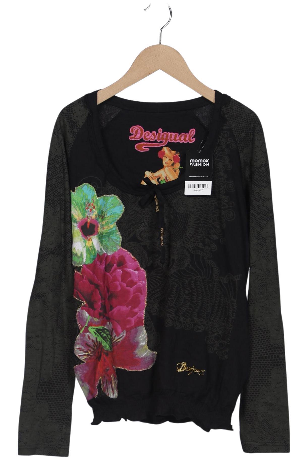 

Desigual Damen Langarmshirt, schwarz, Gr. 38