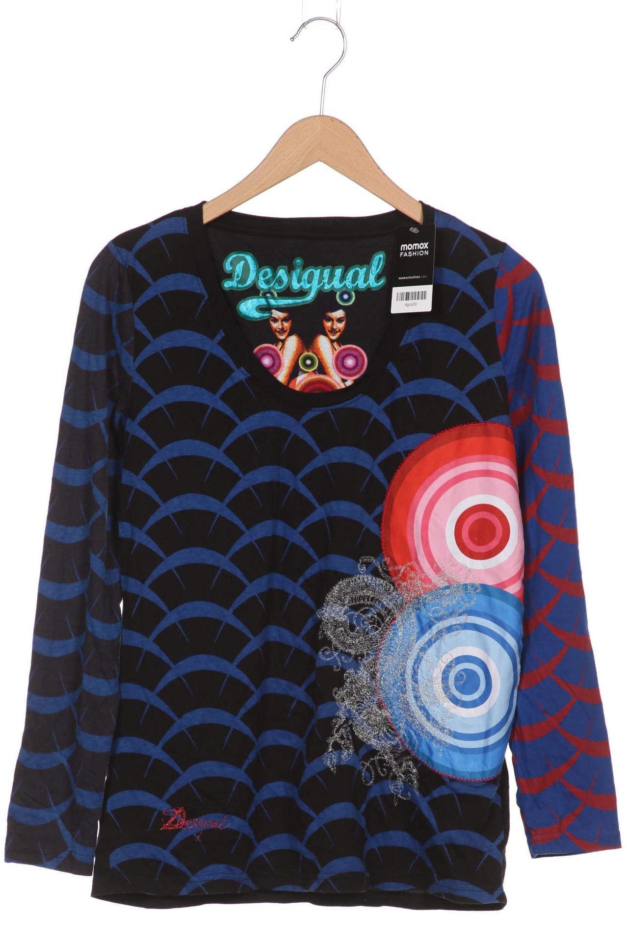 

Desigual Damen Langarmshirt, blau, Gr. 44