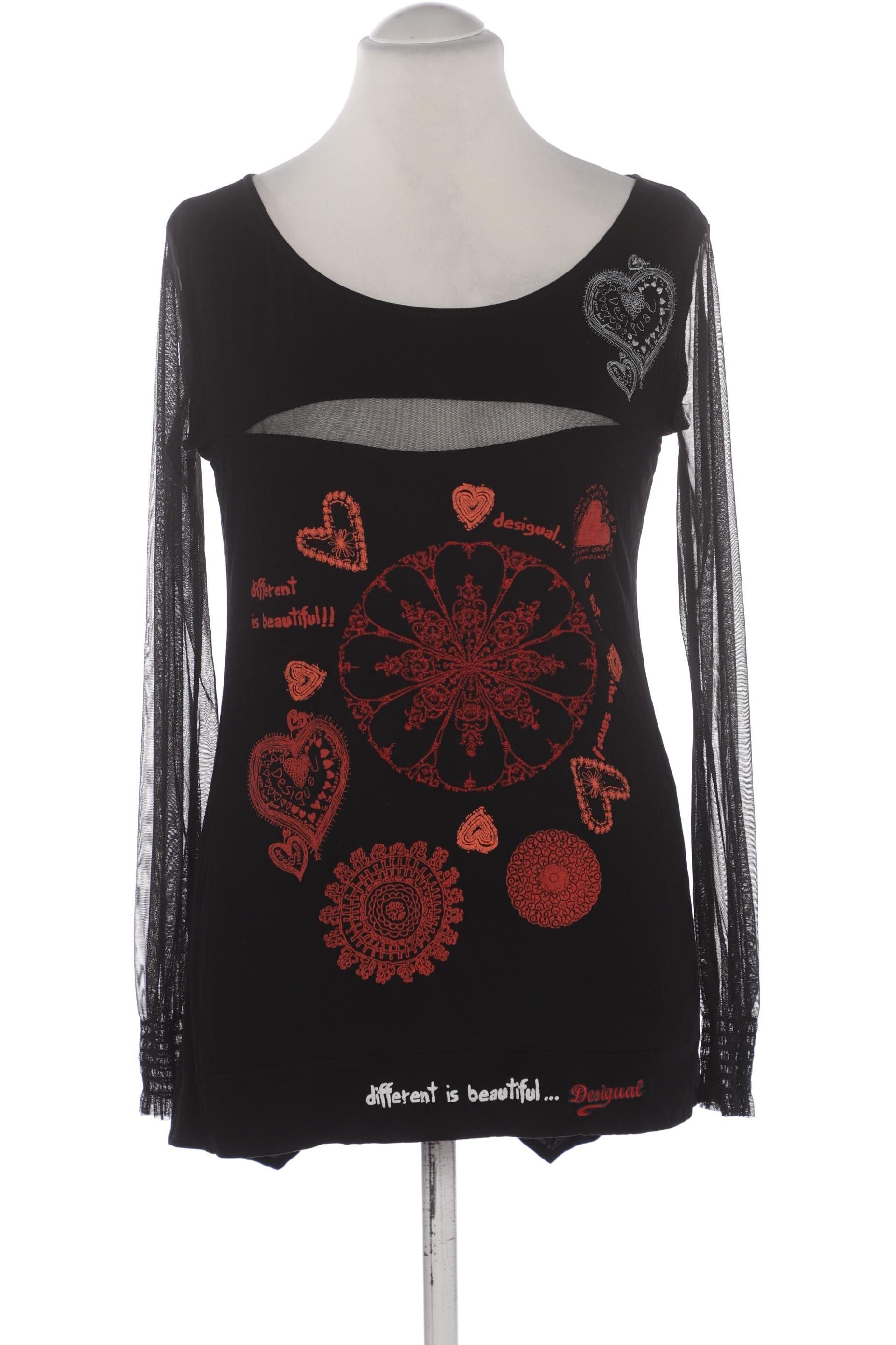

Desigual Damen Langarmshirt, schwarz, Gr. 38