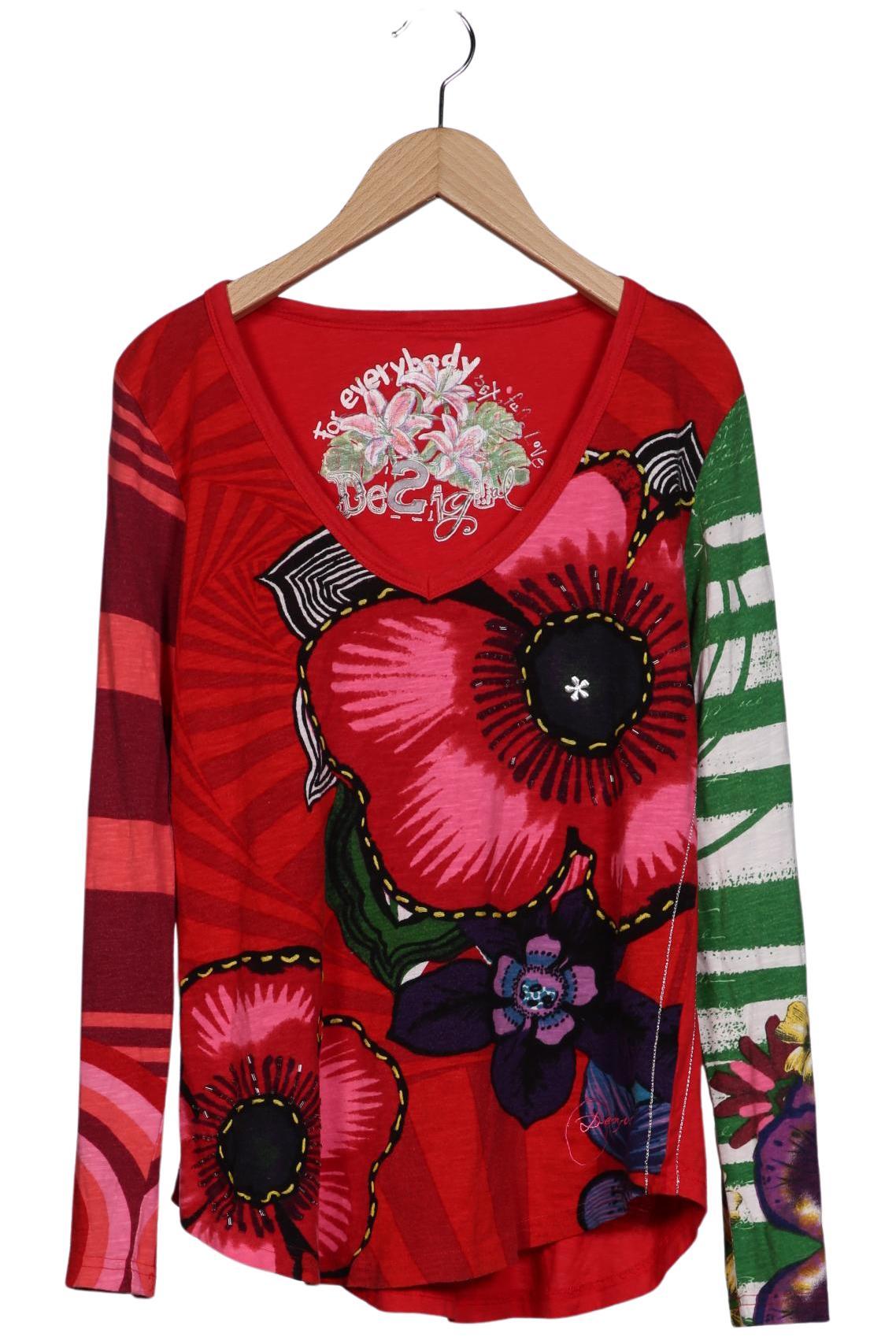 

Desigual Damen Langarmshirt, rot, Gr. 42