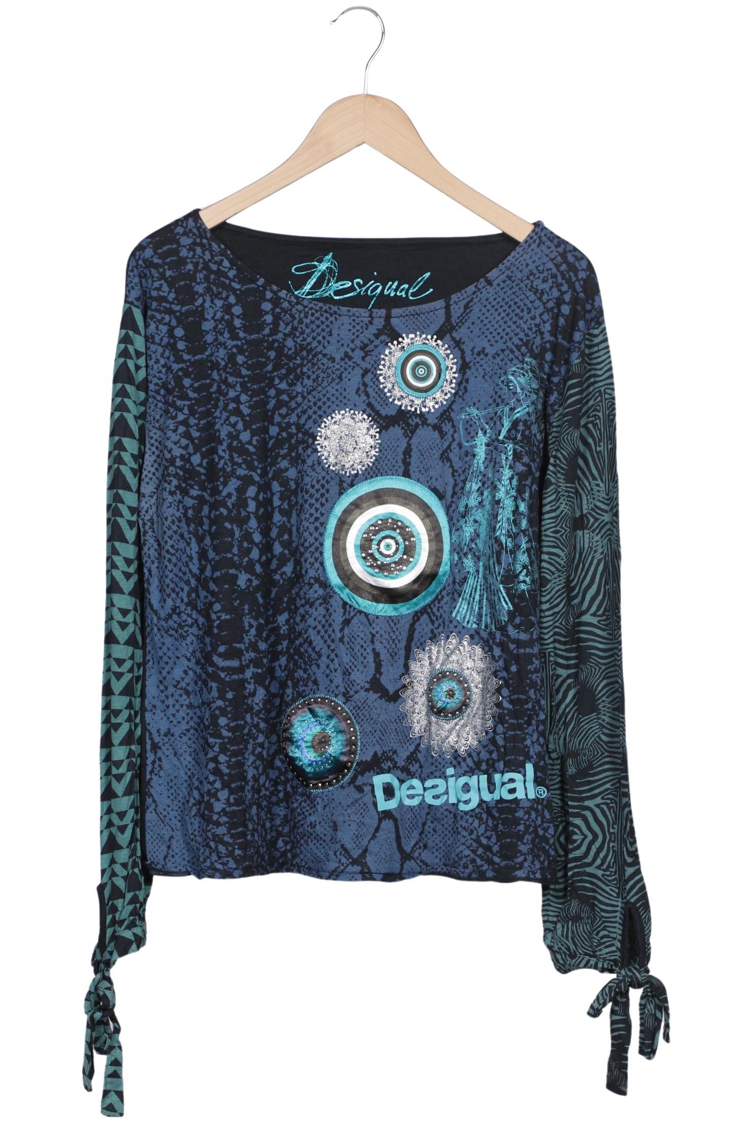 

Desigual Damen Langarmshirt, marineblau, Gr. 44