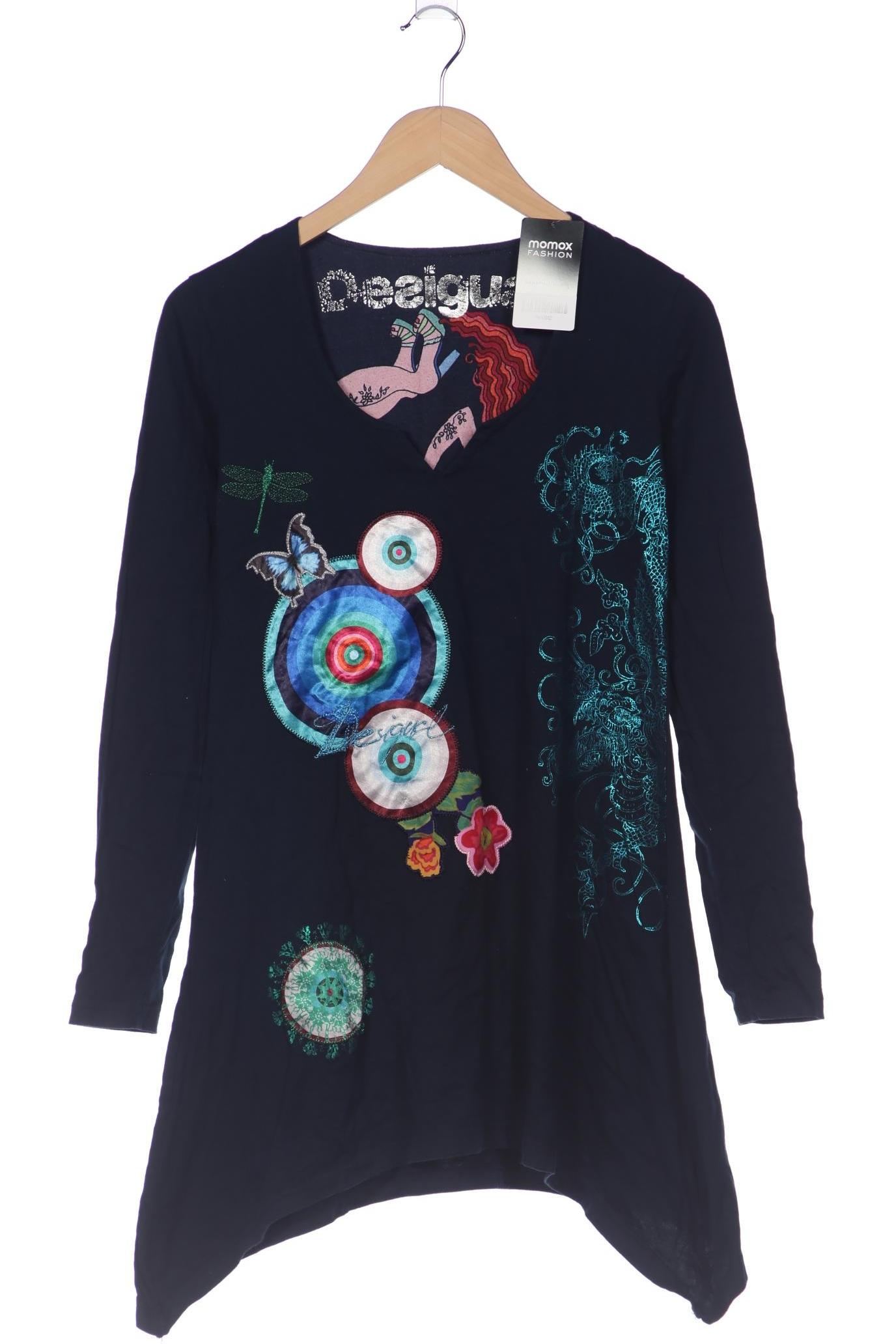 

Desigual Damen Langarmshirt, marineblau, Gr. 38