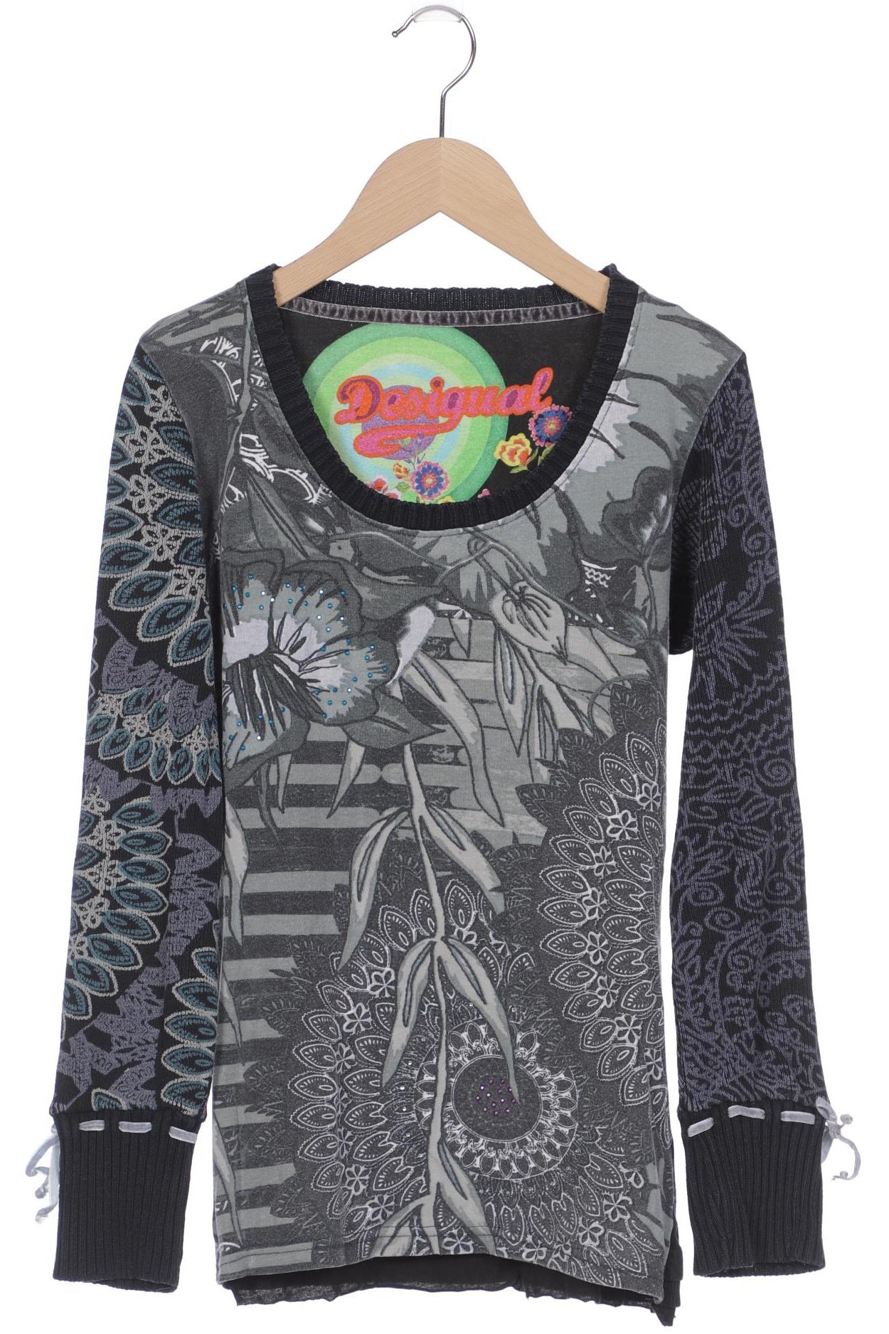 

Desigual Damen Langarmshirt, grau, Gr. 38