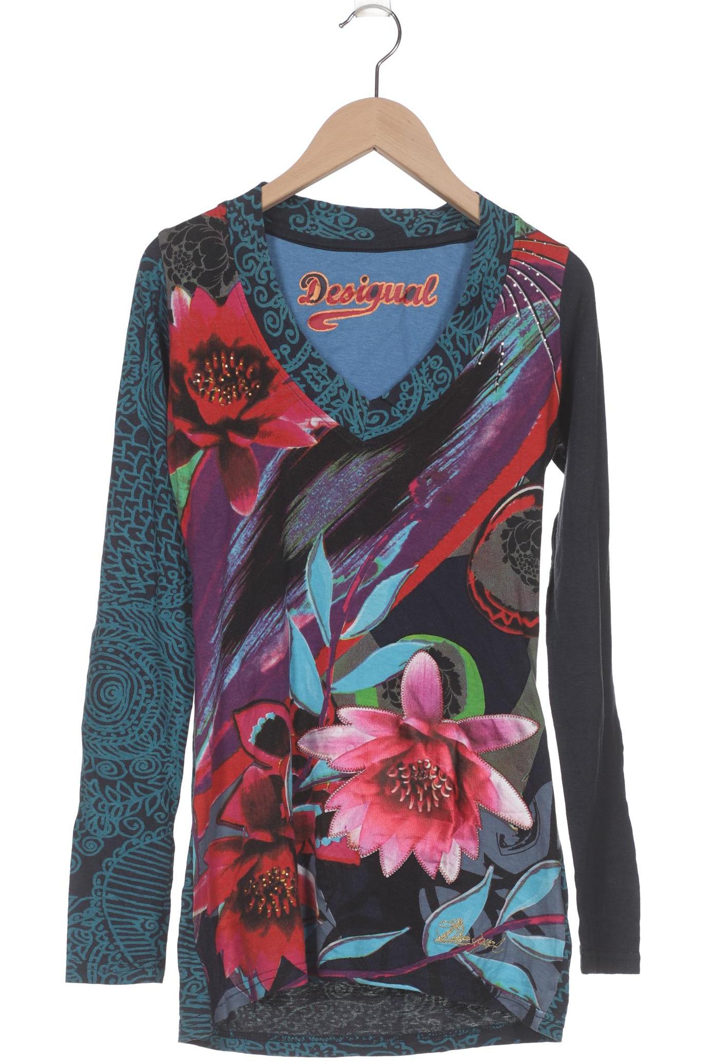 

Desigual Damen Langarmshirt, mehrfarbig, Gr. 34