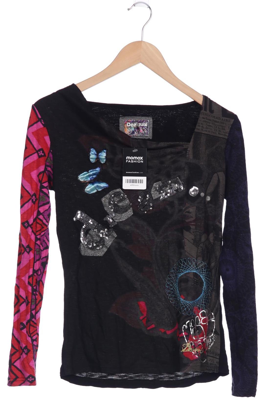 

Desigual Damen Langarmshirt, schwarz, Gr. 38