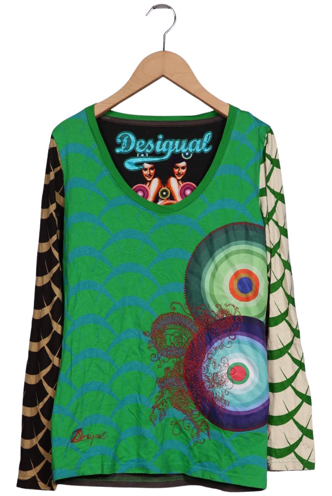 

Desigual Damen Langarmshirt, grün, Gr. 36