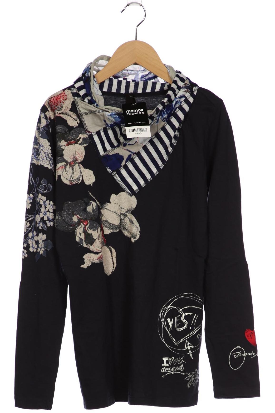 

Desigual Damen Langarmshirt, marineblau, Gr. 38