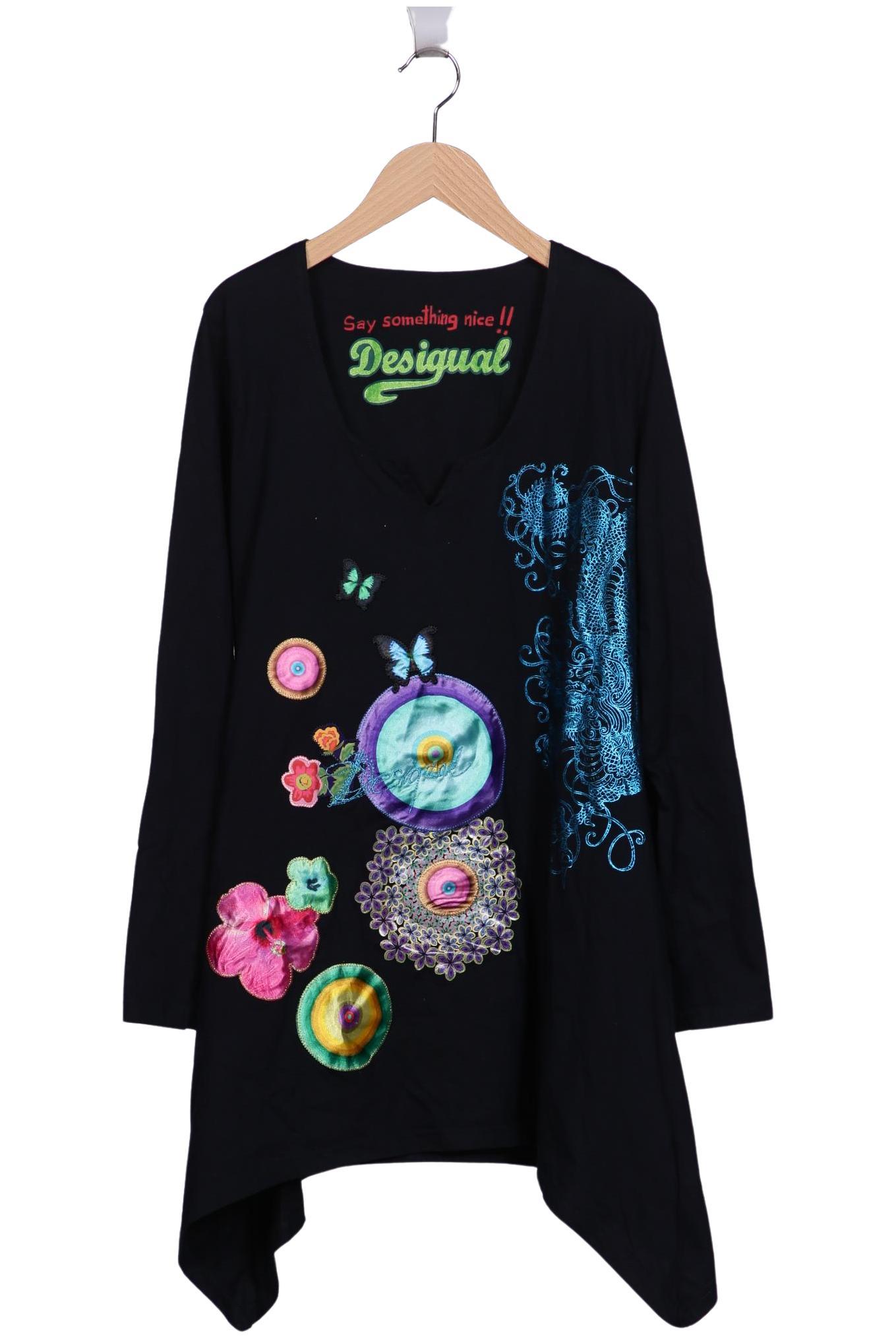 

Desigual Damen Langarmshirt, schwarz, Gr. 44