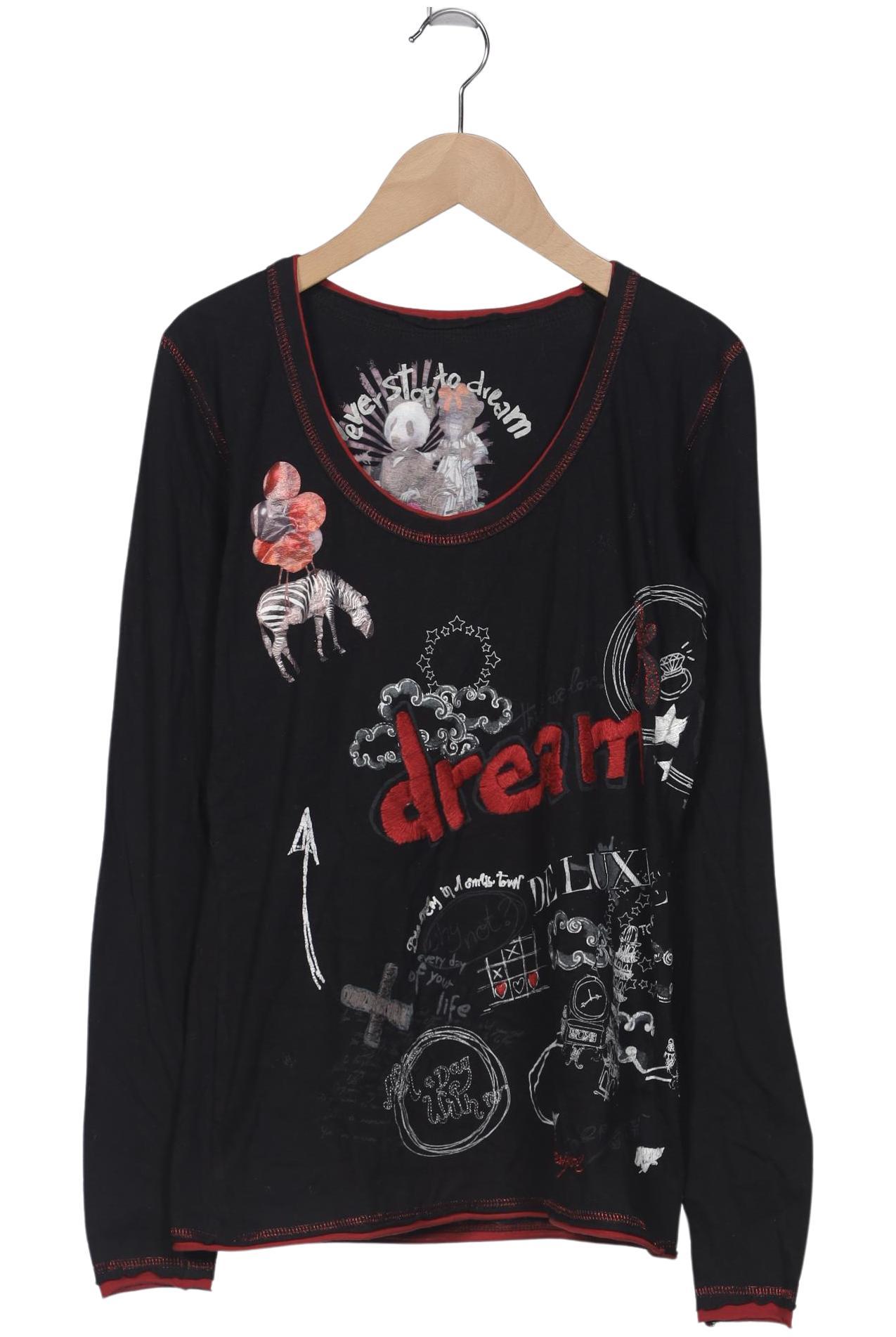 

Desigual Damen Langarmshirt, schwarz, Gr. 38