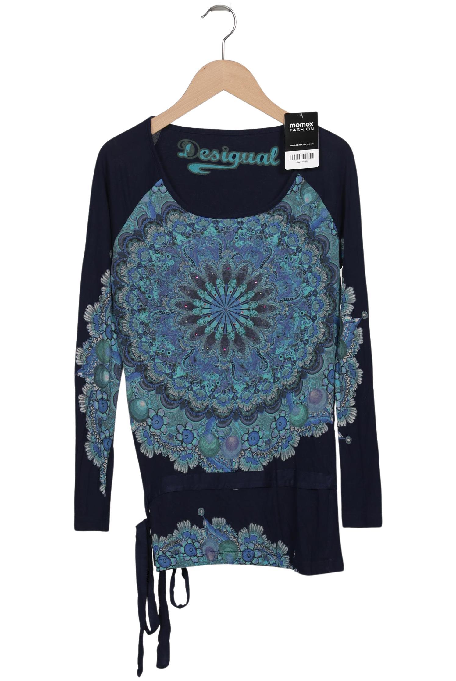 

Desigual Damen Langarmshirt, marineblau, Gr. 34