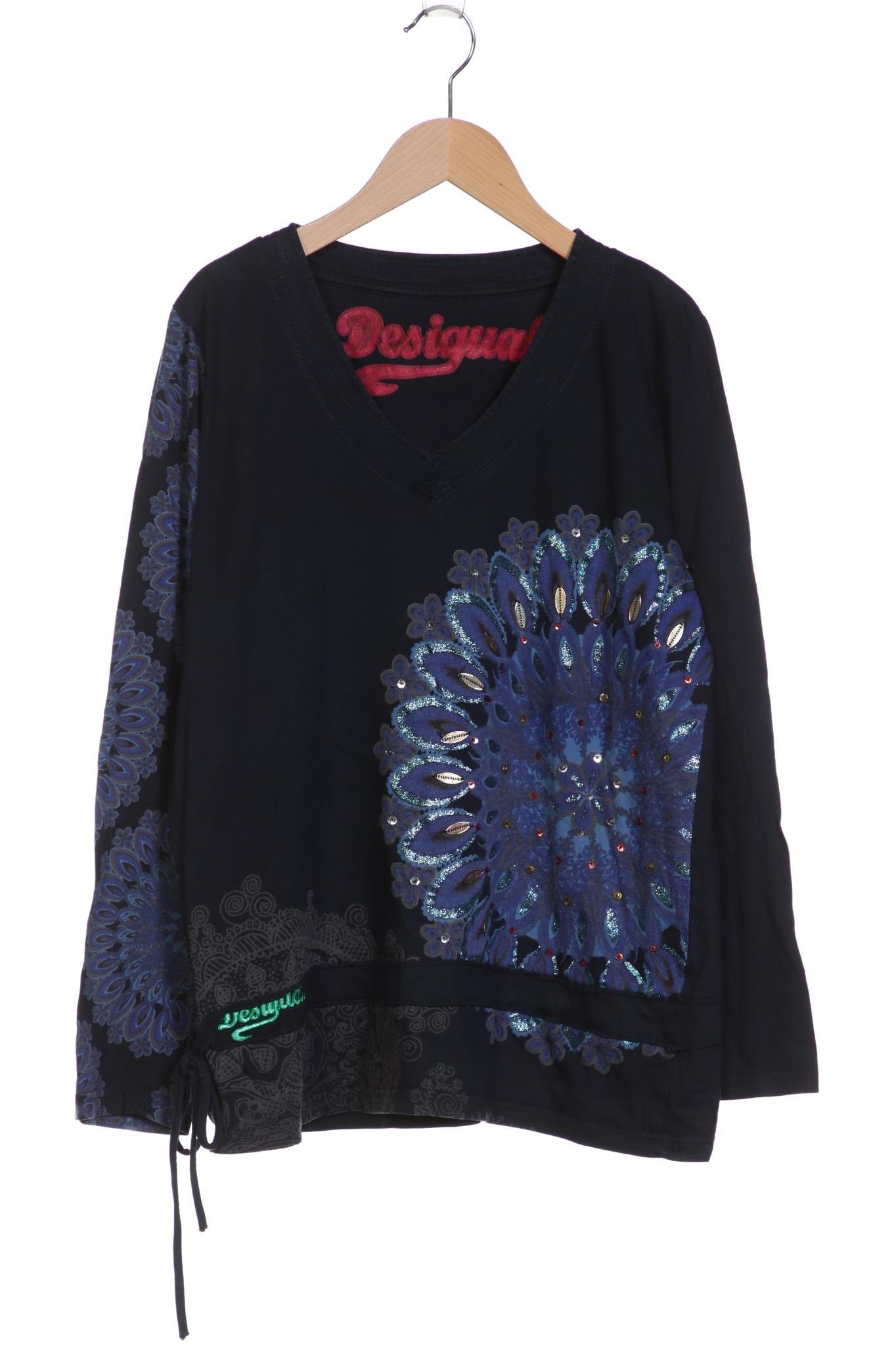 

Desigual Damen Langarmshirt, marineblau, Gr. 46