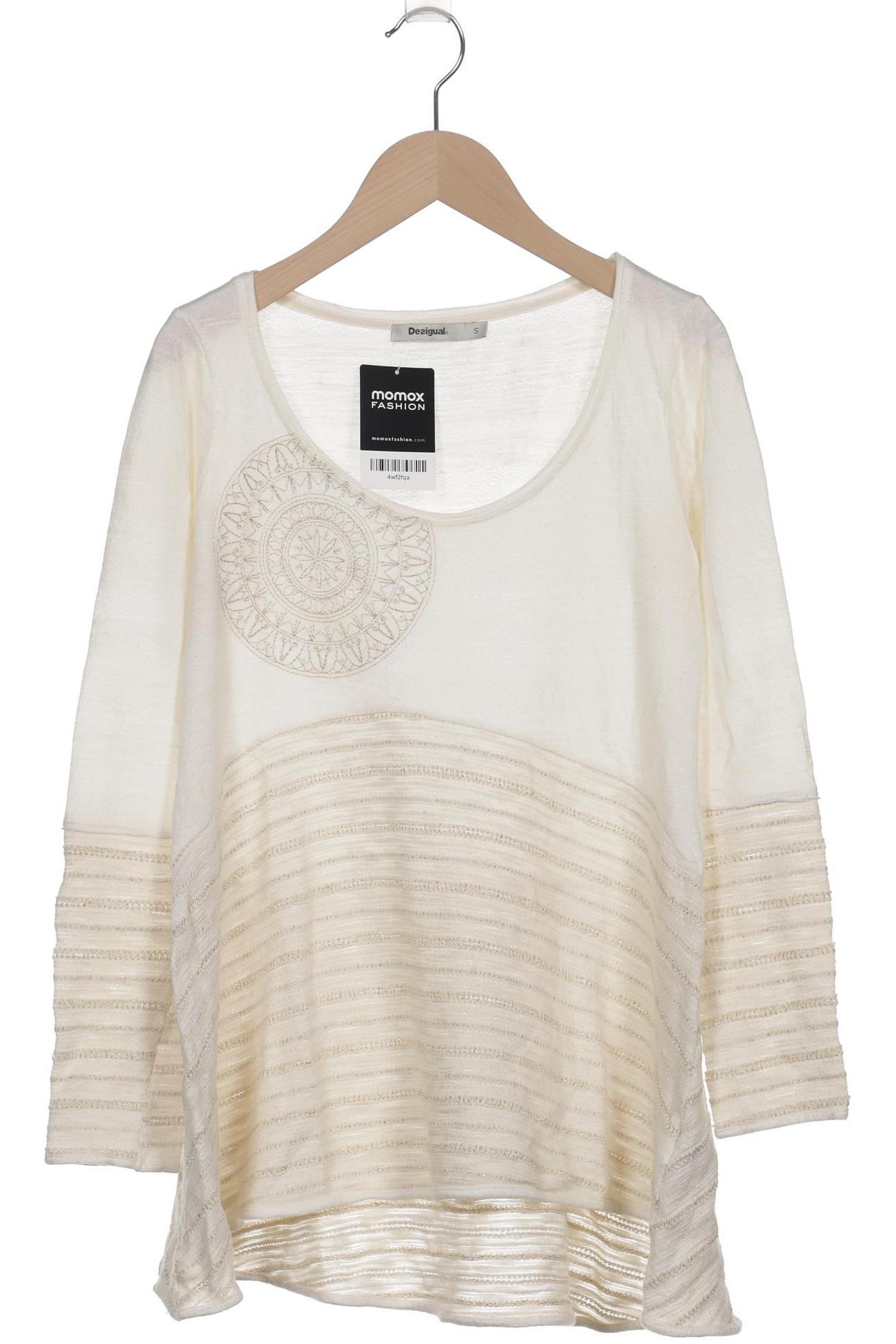 

Desigual Damen Langarmshirt, cremeweiß, Gr. 36