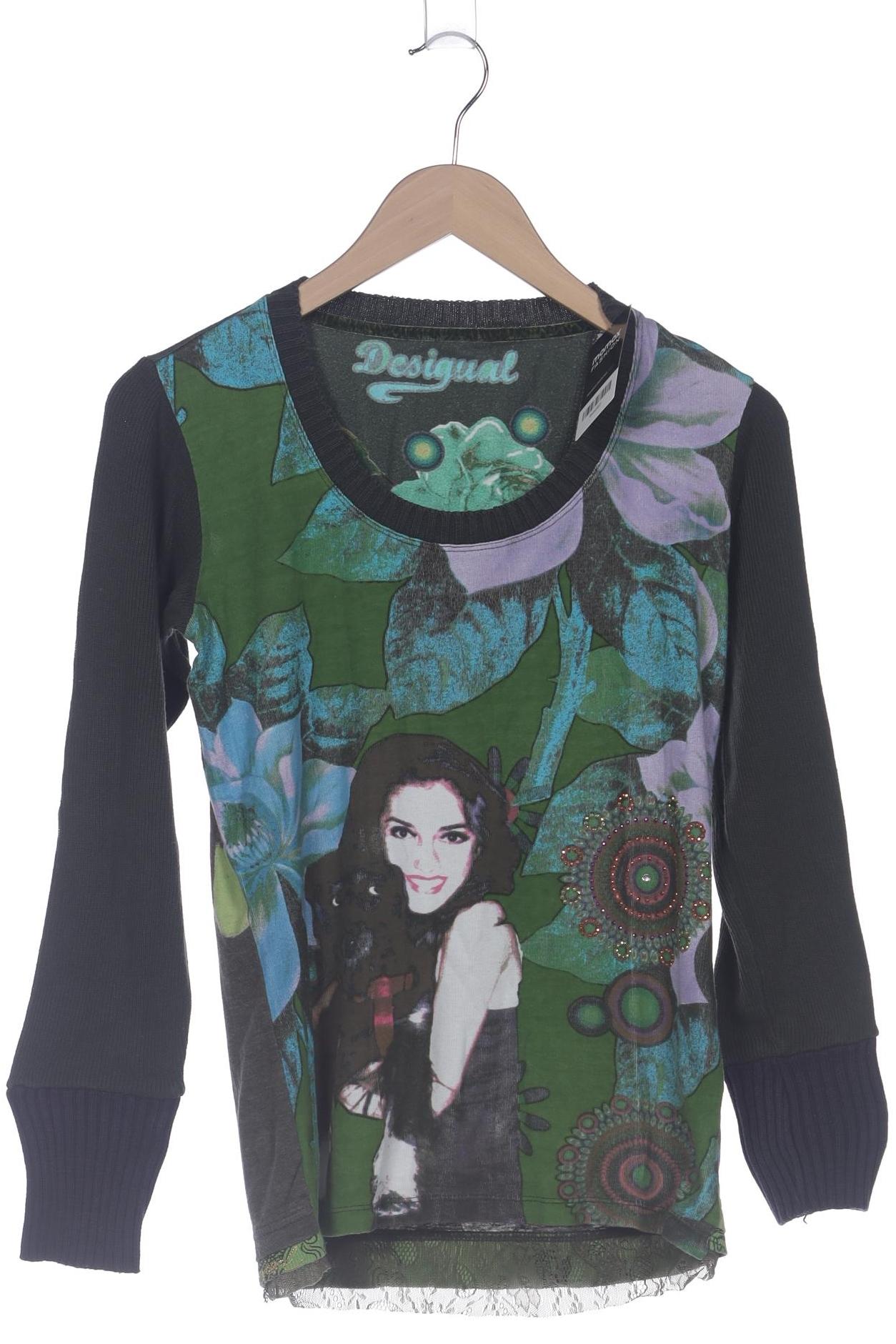 

Desigual Damen Langarmshirt, grün, Gr. 42