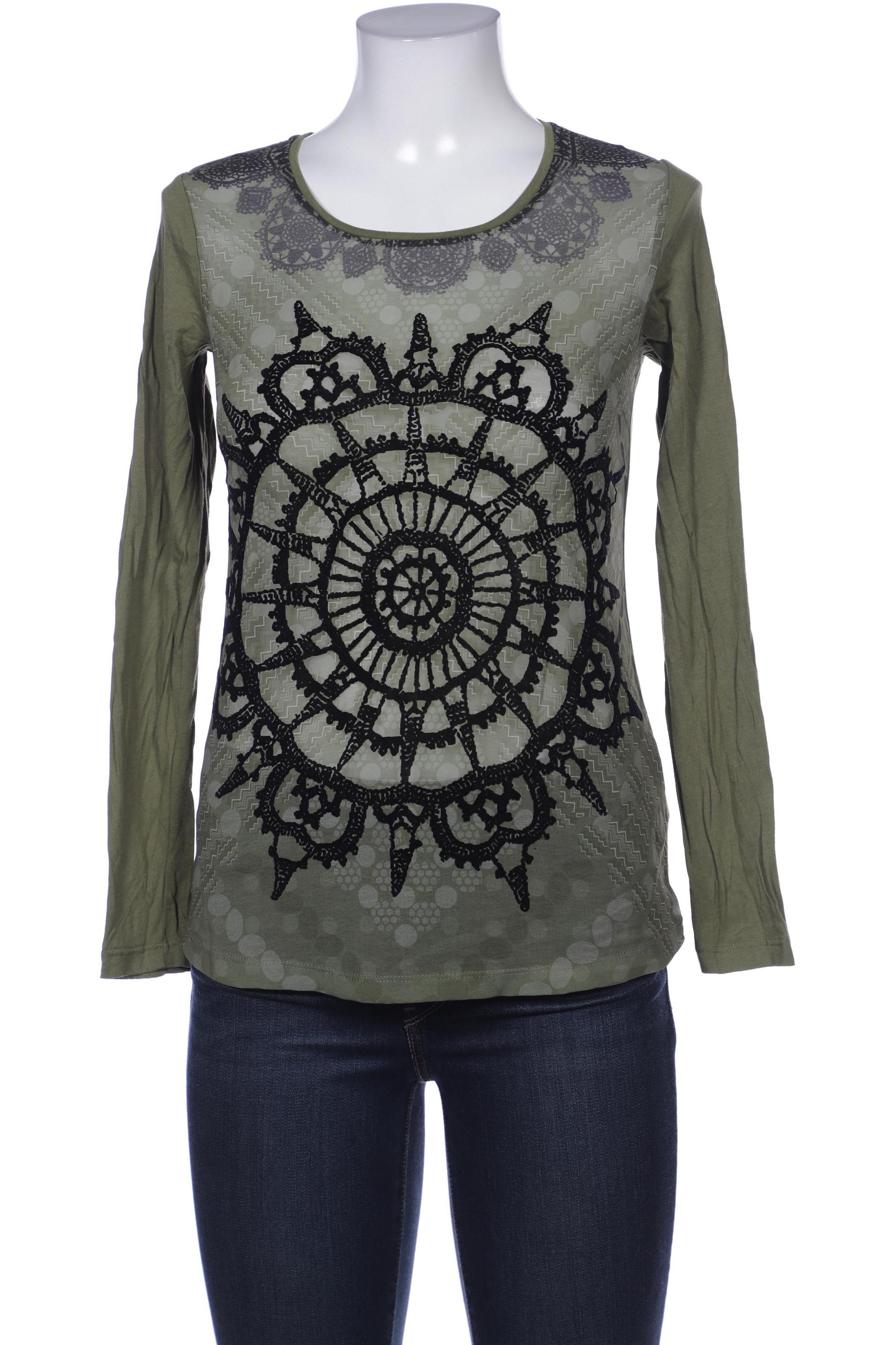 

Desigual Damen Langarmshirt, grün, Gr. 38