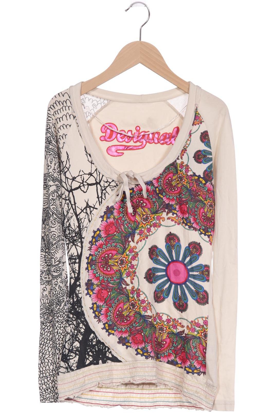 

Desigual Damen Langarmshirt, cremeweiß, Gr. 36