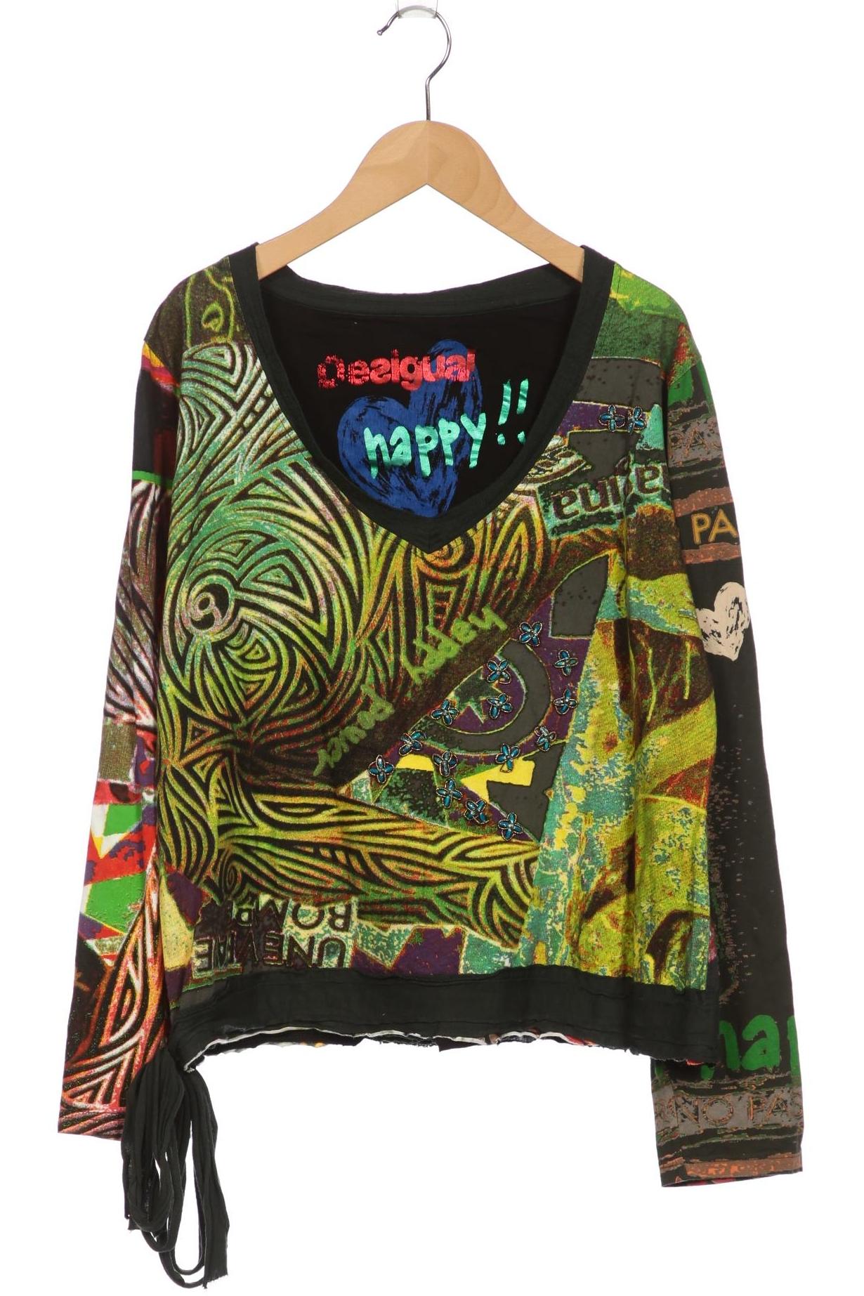 

Desigual Damen Langarmshirt, grün, Gr. 44