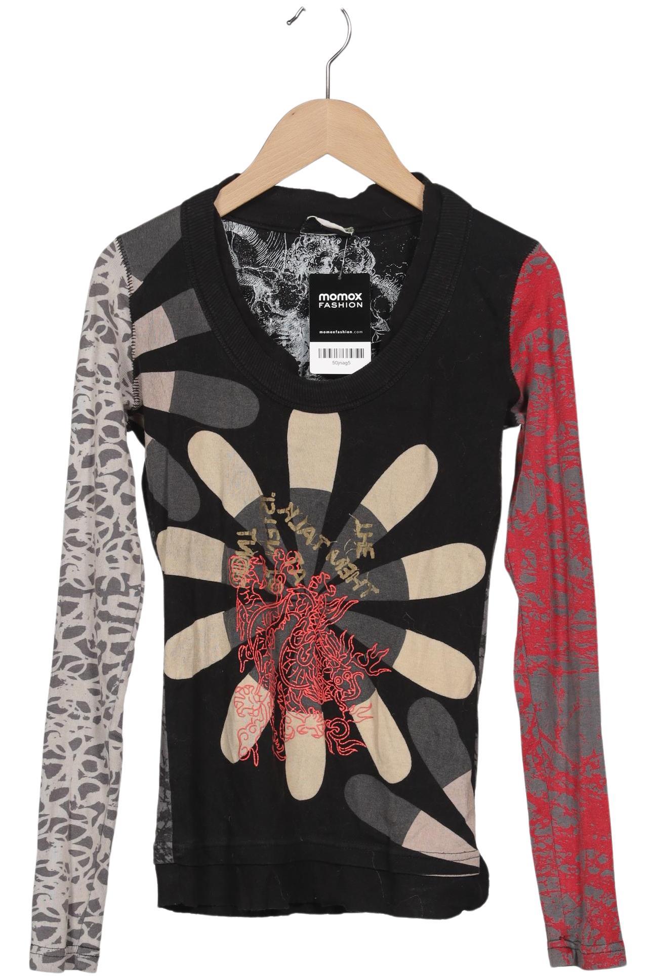 

Desigual Damen Langarmshirt, schwarz, Gr. 36