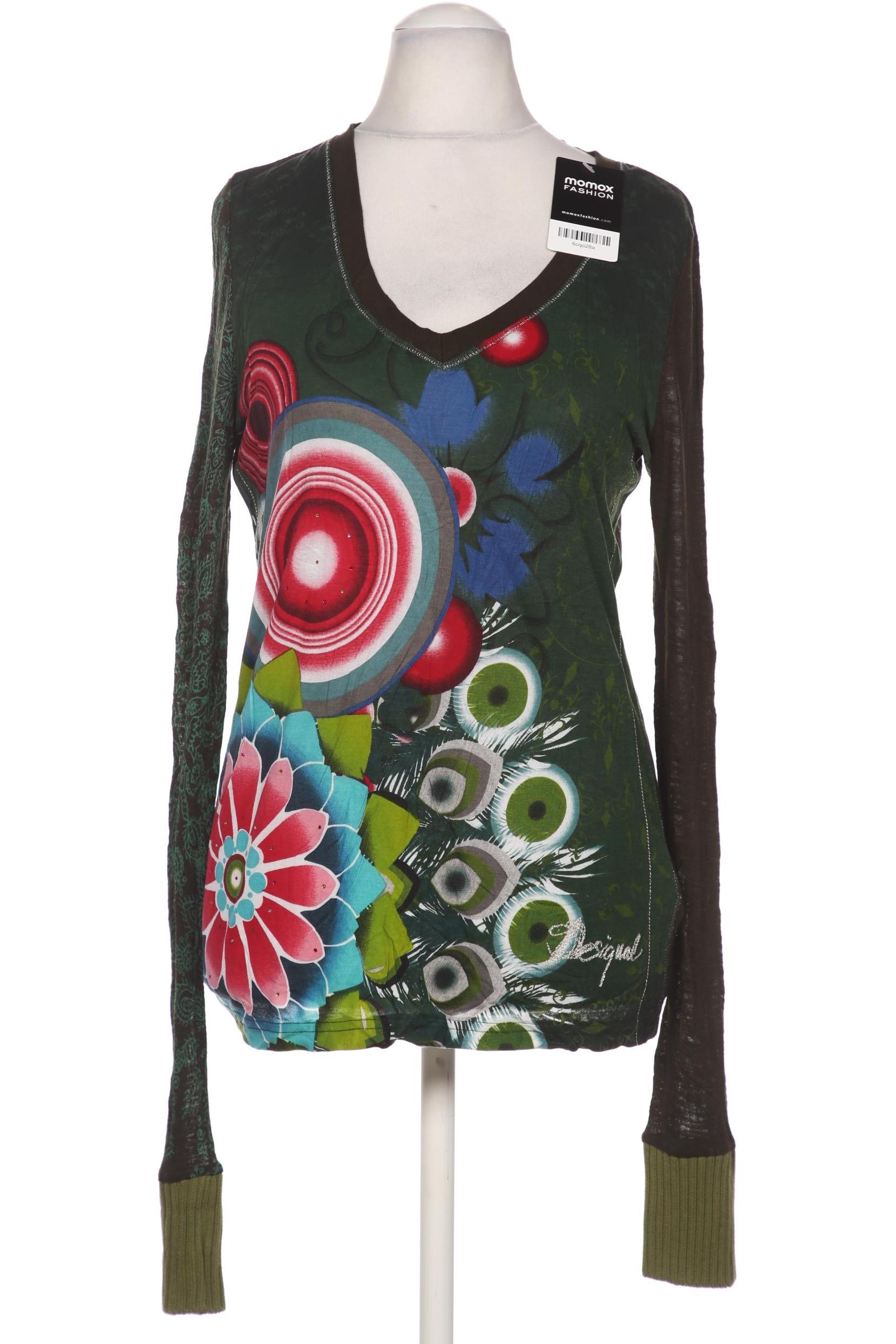 

Desigual Damen Langarmshirt, grün, Gr. 38