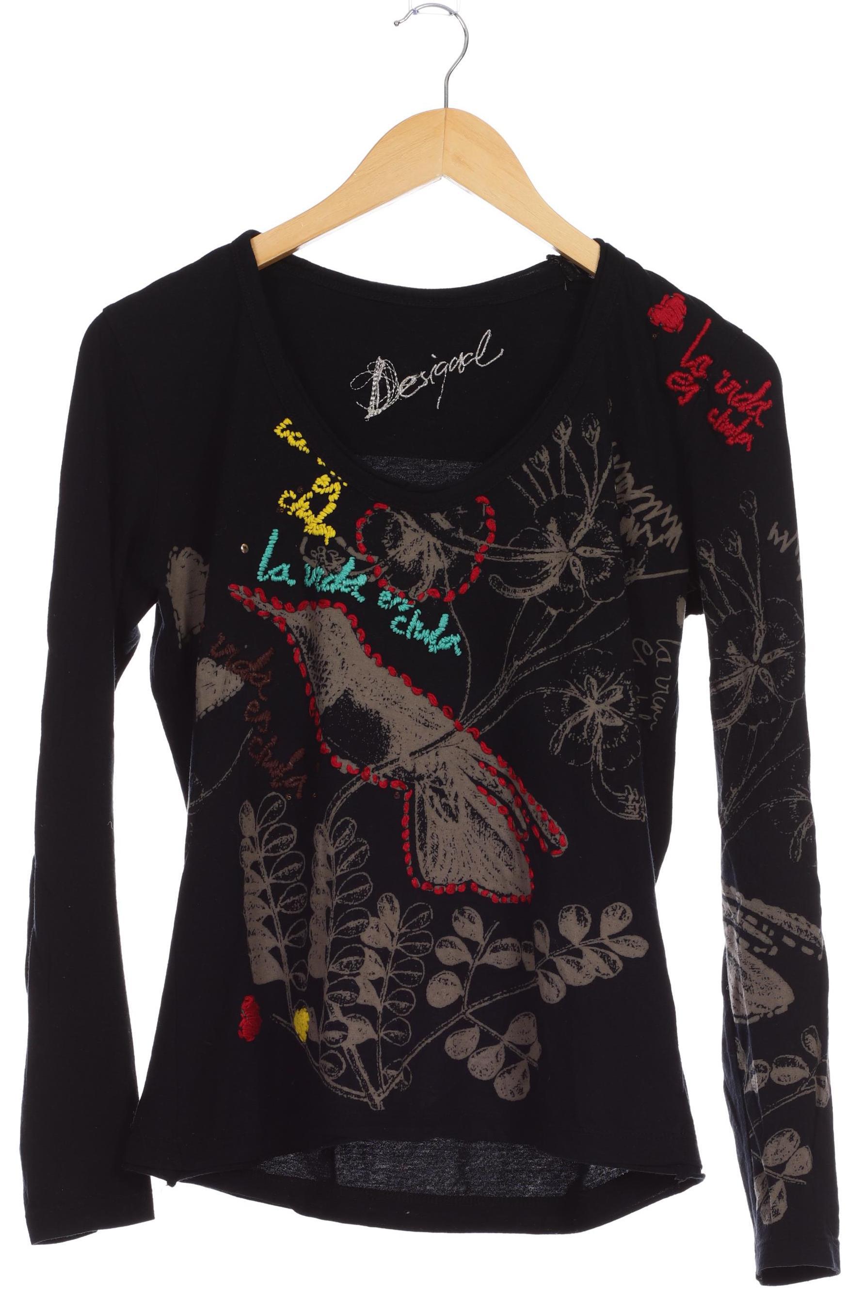 

Desigual Damen Langarmshirt, schwarz, Gr.
