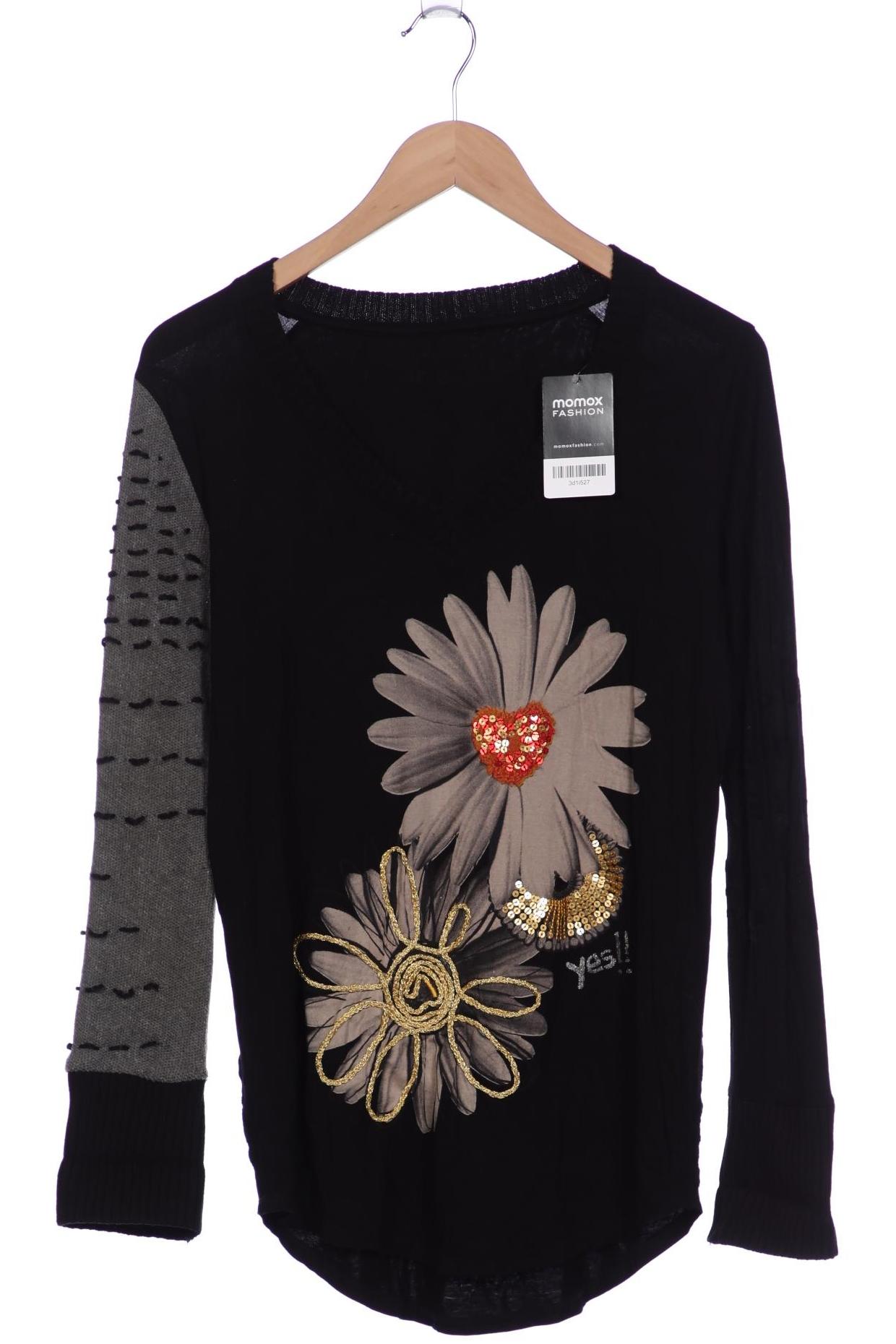 

Desigual Damen Langarmshirt, schwarz, Gr. 38