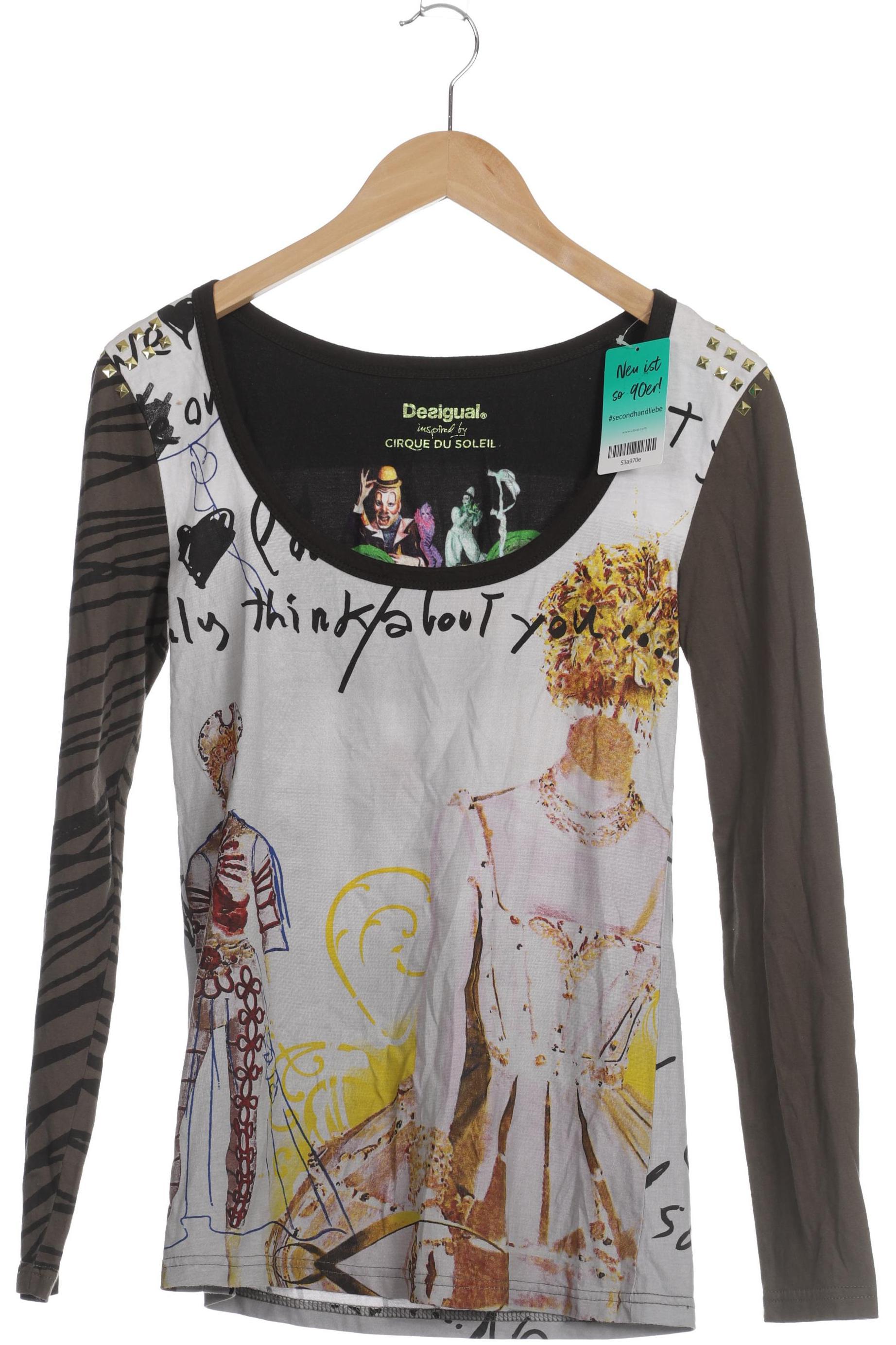 

Desigual Damen Langarmshirt, grau, Gr.