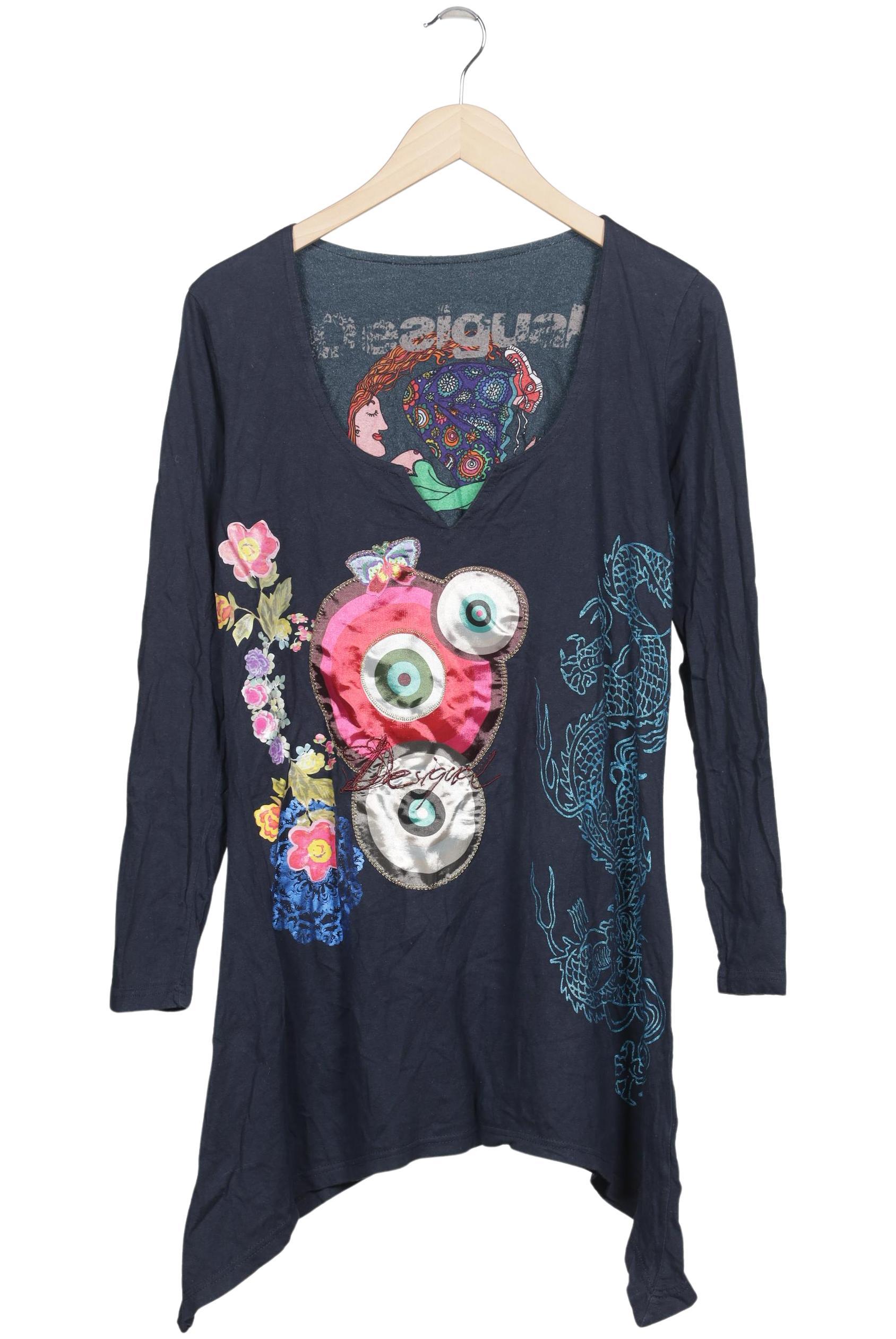 

Desigual Damen Langarmshirt, marineblau, Gr. 44