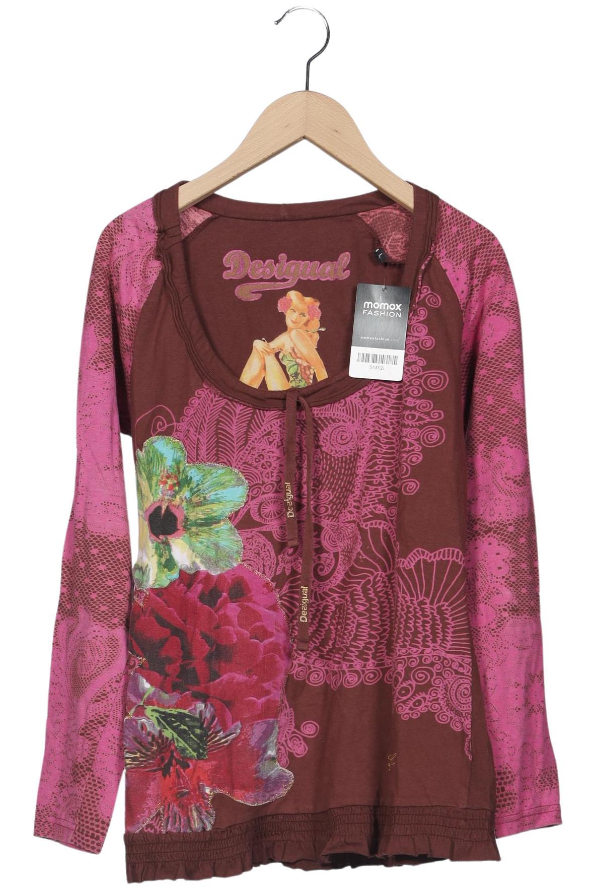 

Desigual Damen Langarmshirt, bordeaux, Gr. 42