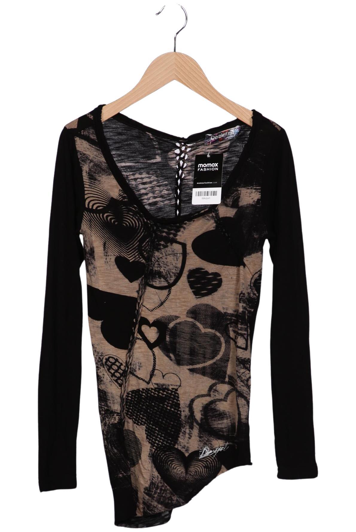 

Desigual Damen Langarmshirt, schwarz, Gr. 34