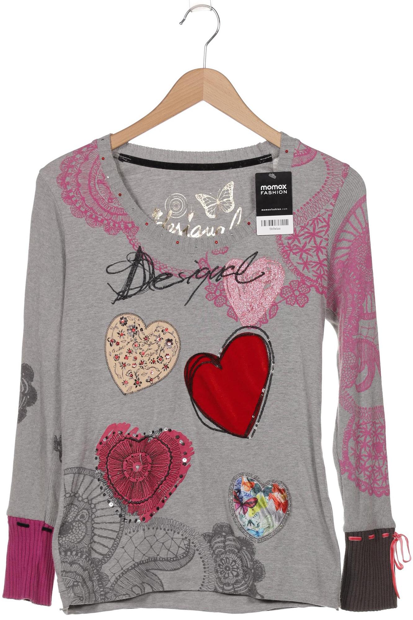 

Desigual Damen Langarmshirt, grau, Gr. 38