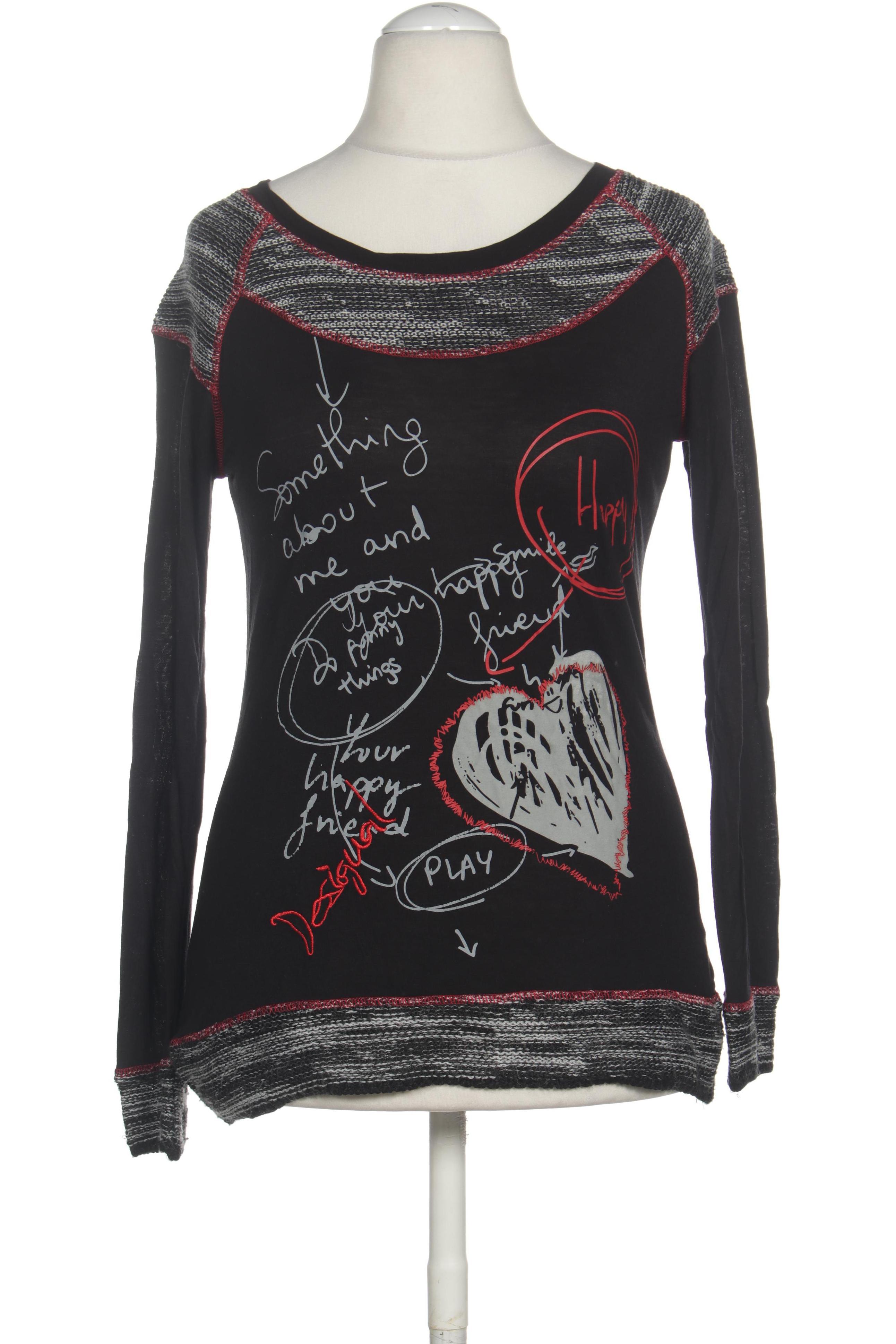 

Desigual Damen Langarmshirt, schwarz, Gr.