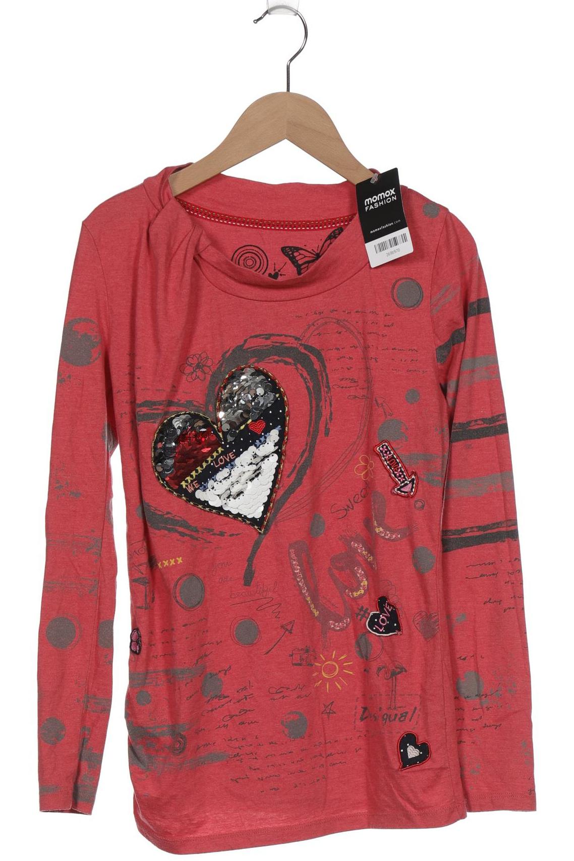 

Desigual Damen Langarmshirt, pink, Gr. 36