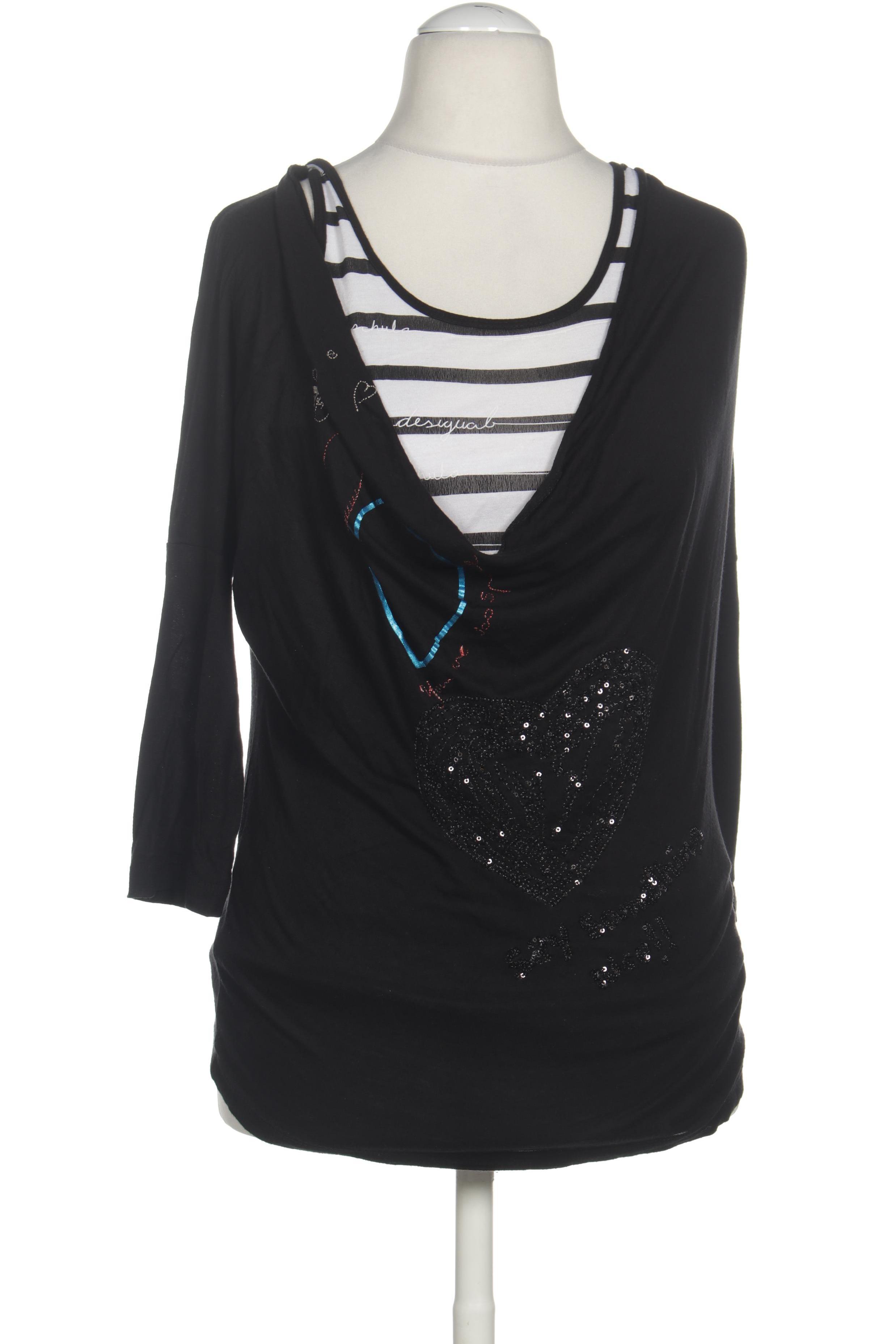 

Desigual Damen Langarmshirt, schwarz, Gr.