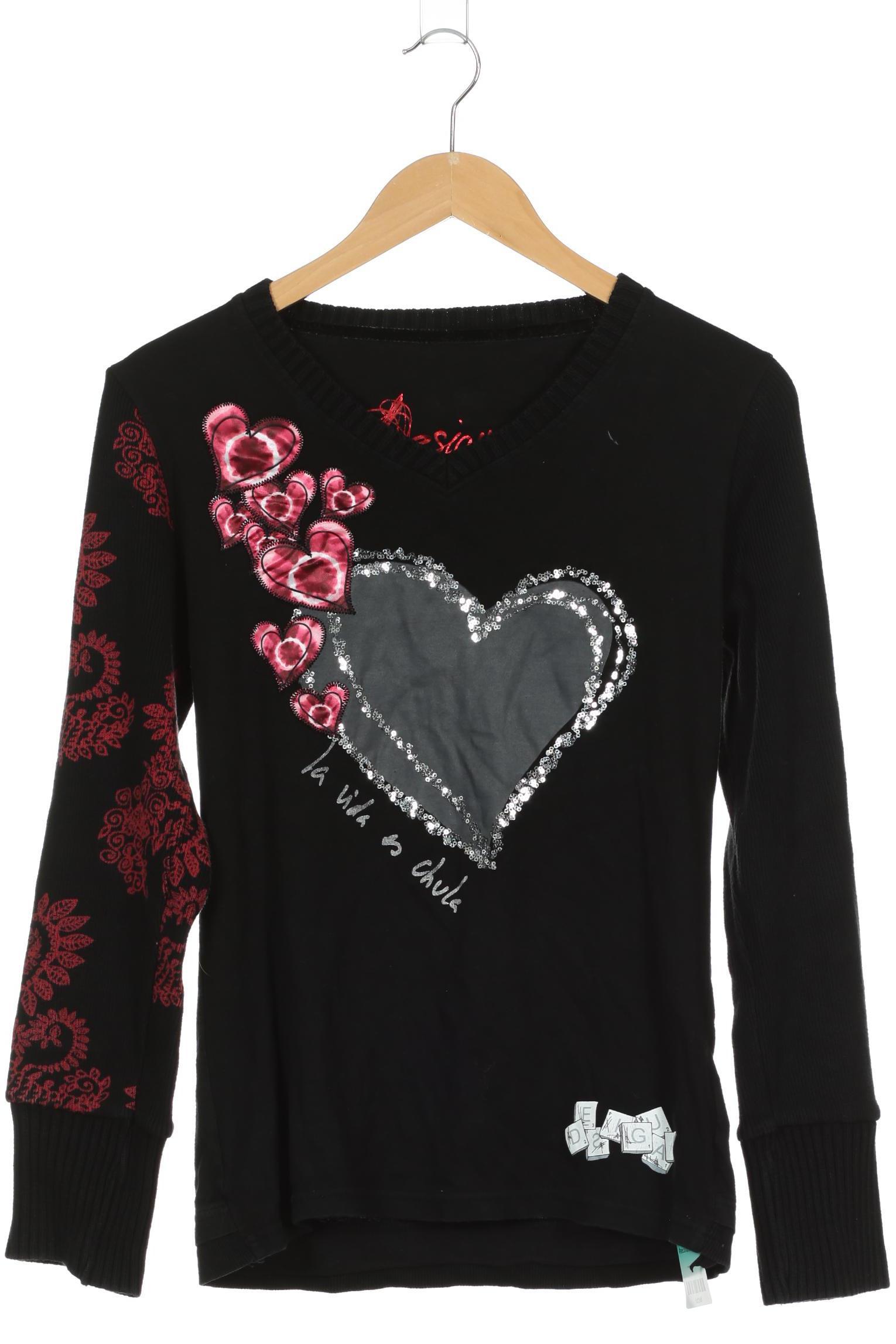 

Desigual Damen Langarmshirt, schwarz, Gr.