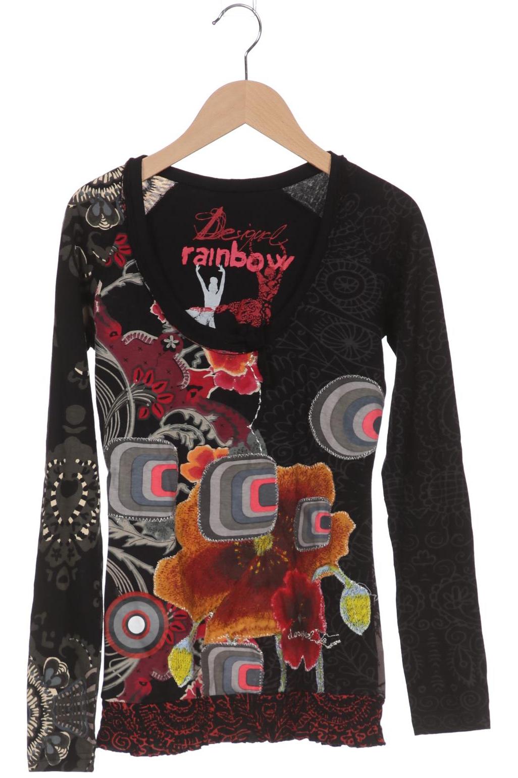 

Desigual Damen Langarmshirt, mehrfarbig, Gr. 34