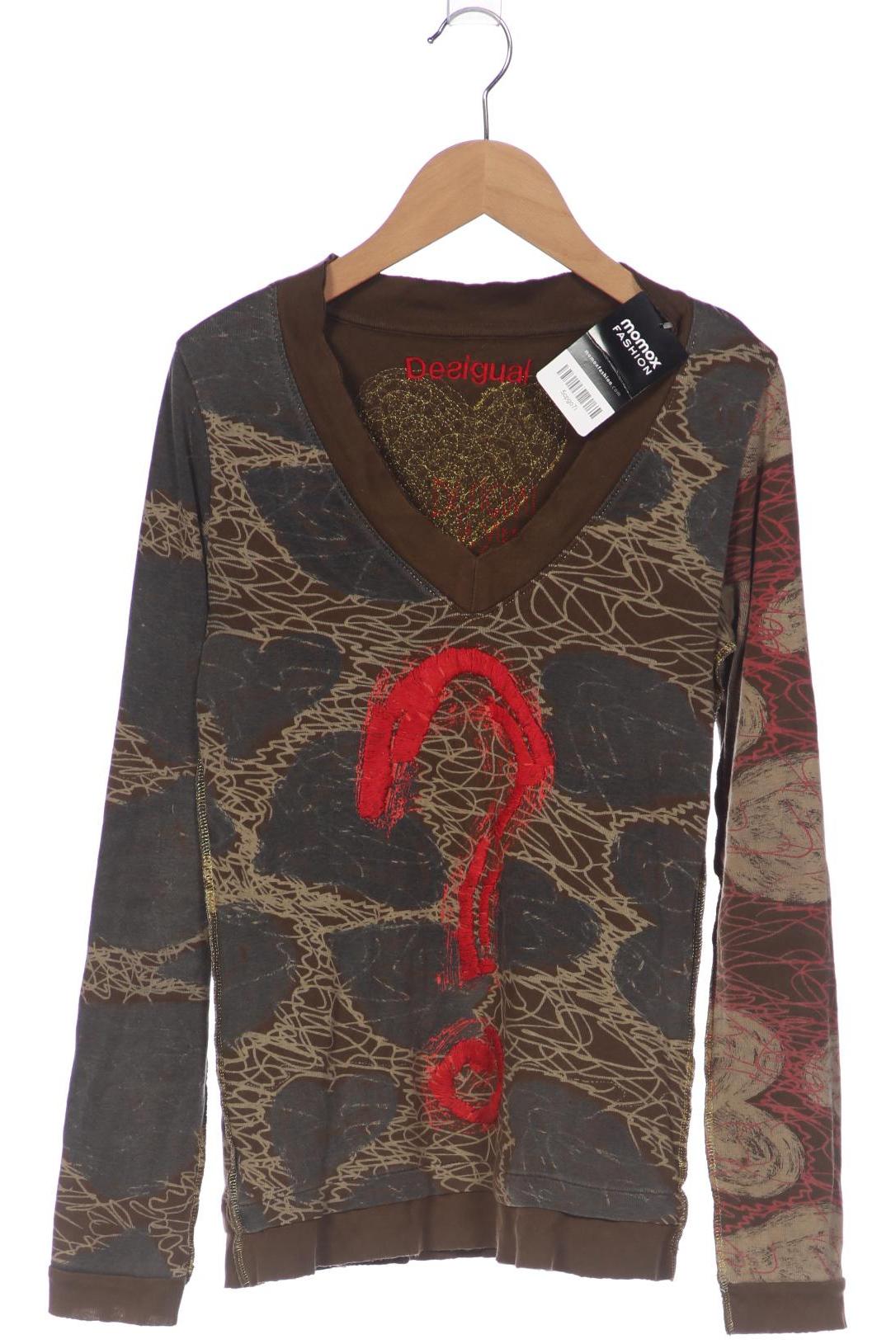 

Desigual Damen Langarmshirt, braun, Gr. 42