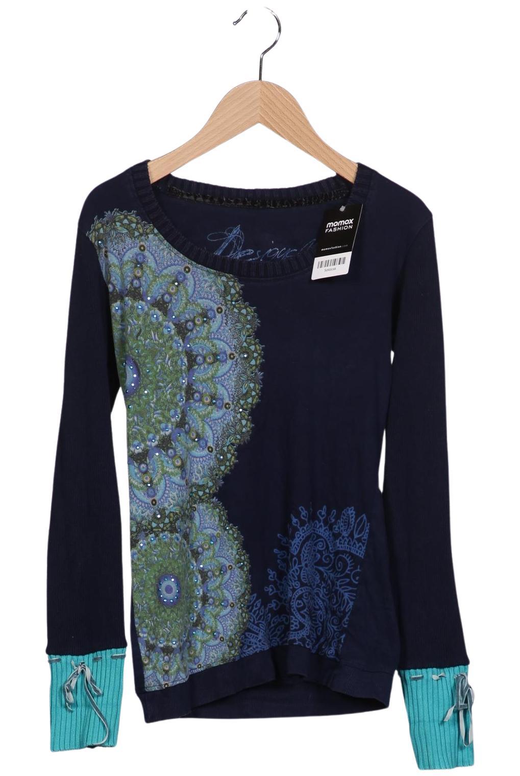 

Desigual Damen Langarmshirt, marineblau, Gr. 34