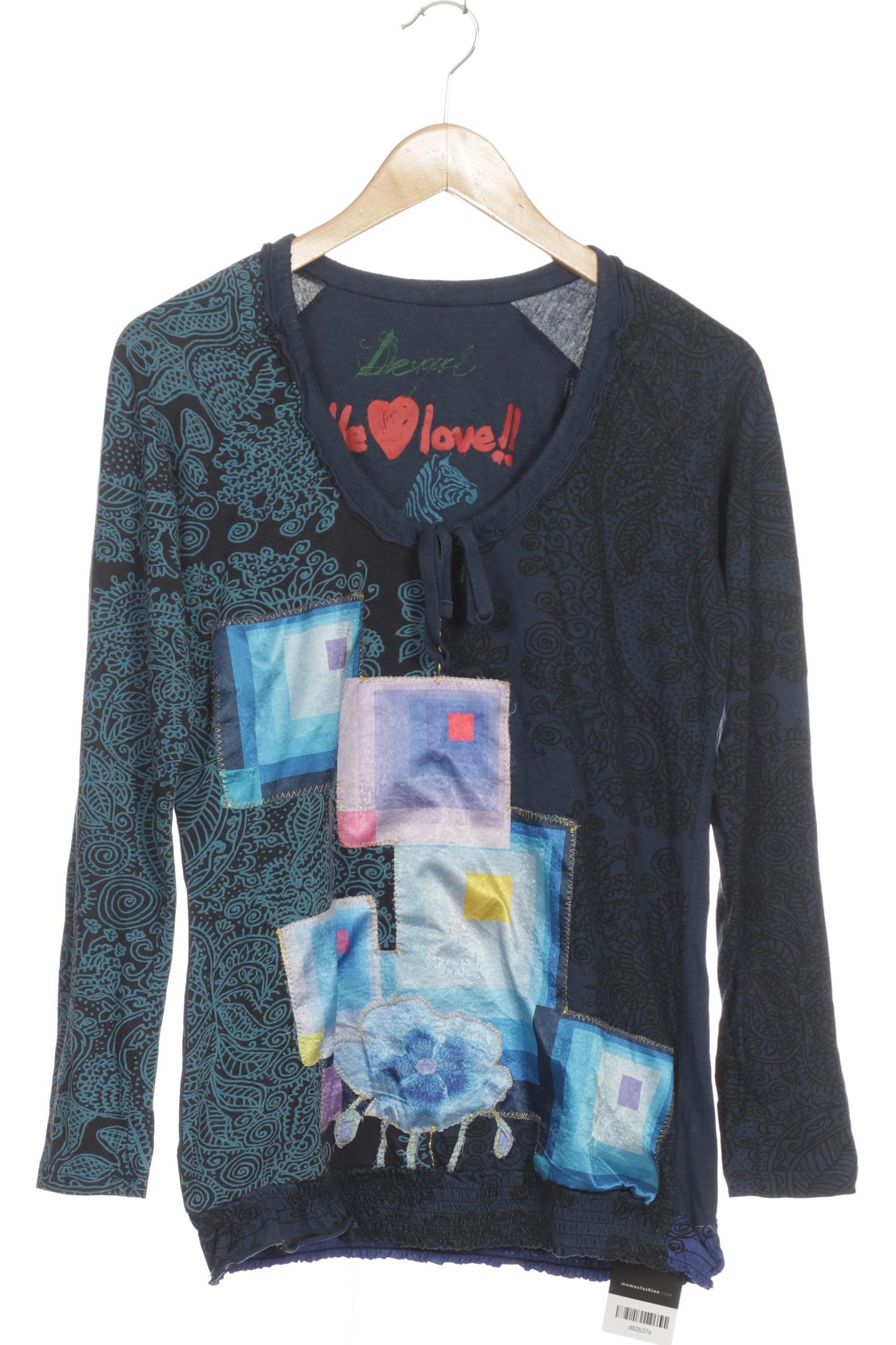 

Desigual Damen Langarmshirt, blau, Gr.