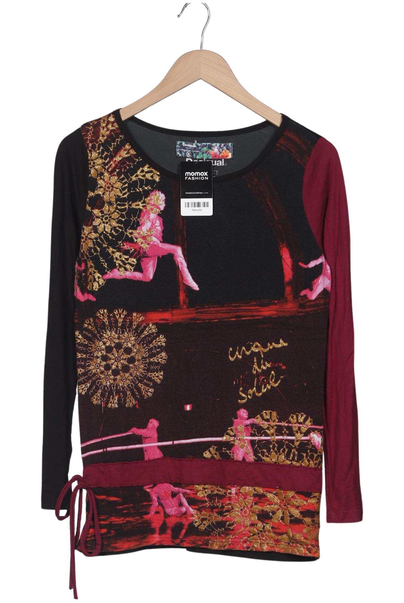 

Desigual Damen Langarmshirt, bordeaux, Gr. 44