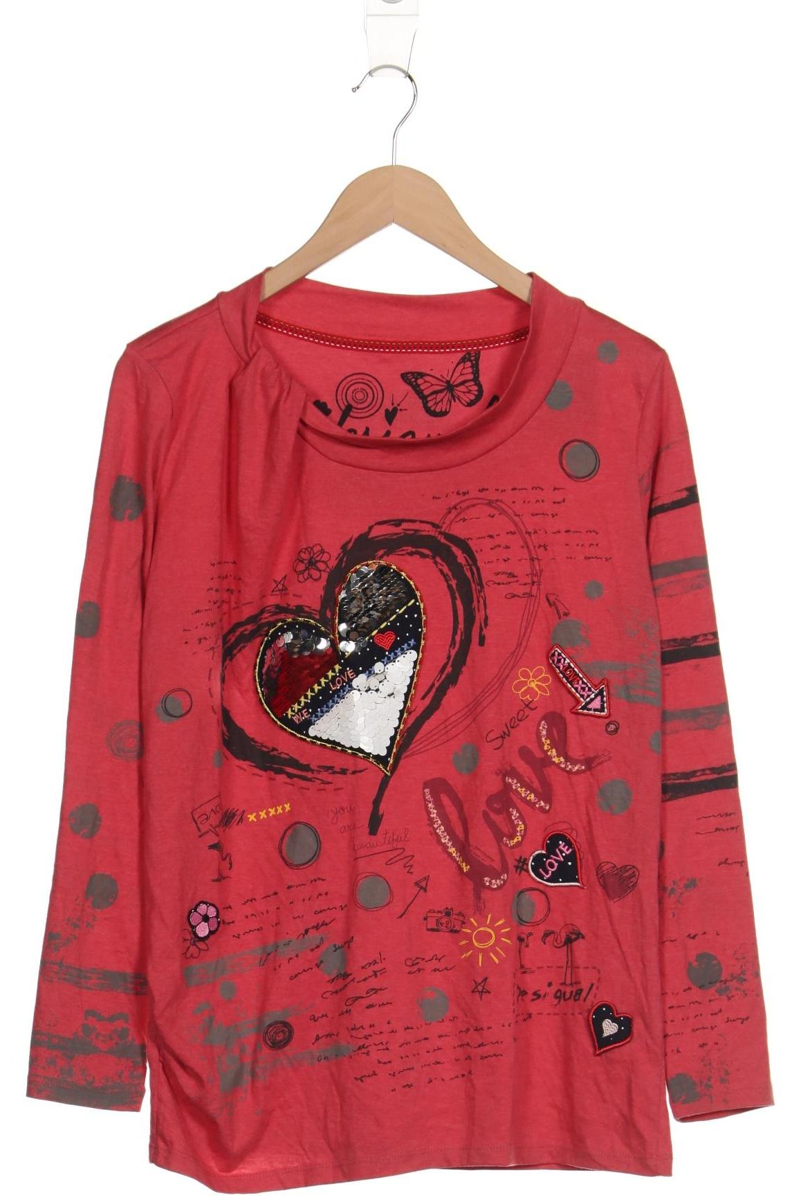 

Desigual Damen Langarmshirt, rot, Gr. 44